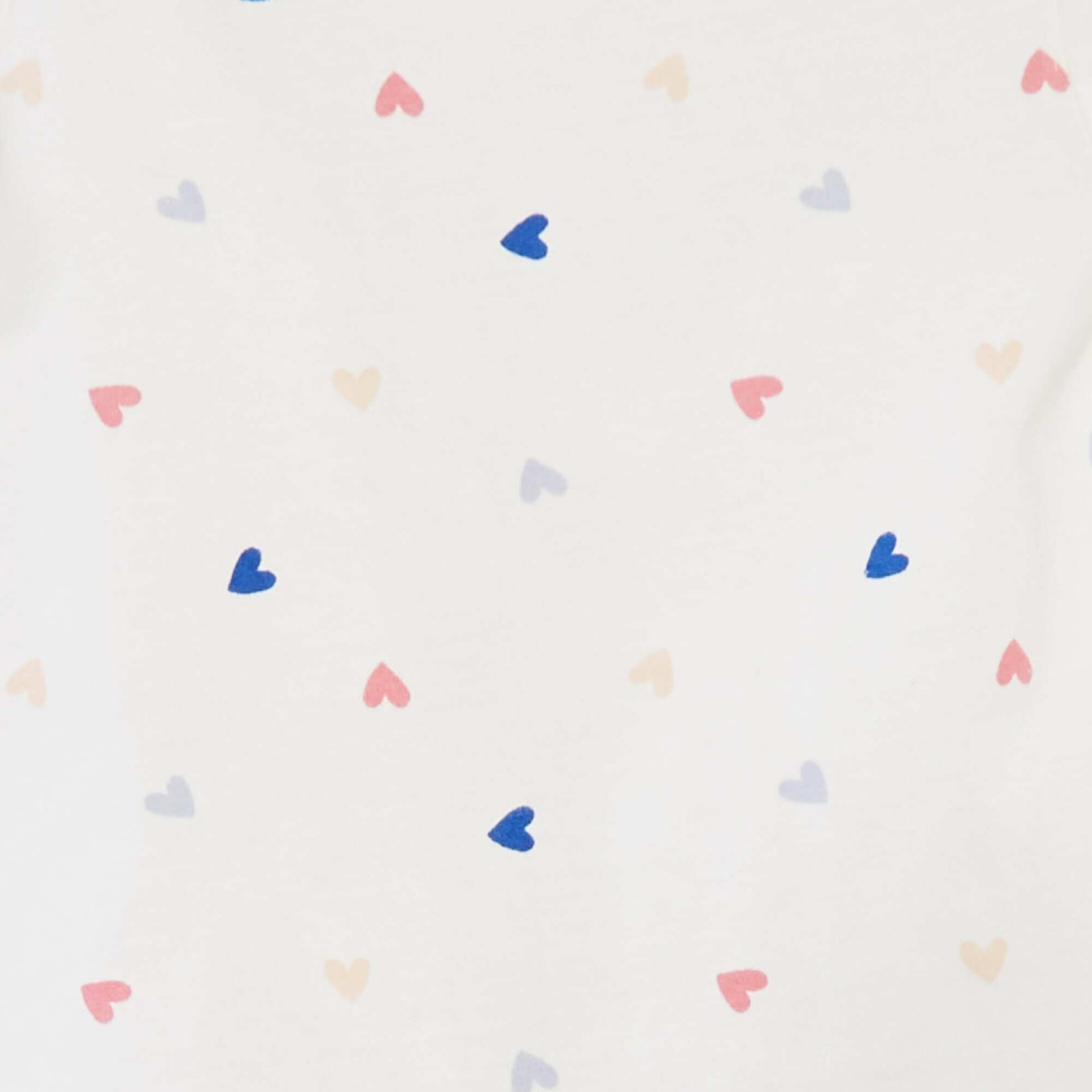 Pyjama court t-shirt + short - 2 pièces BLANC
