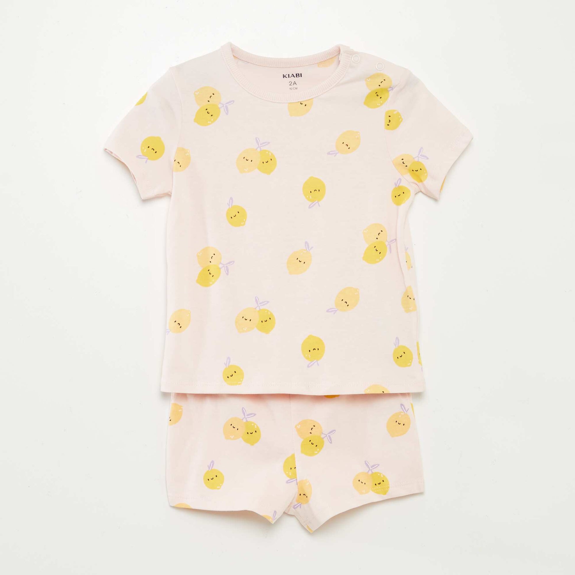 Pyjama court t-shirt + short - 2 pièces ROSE