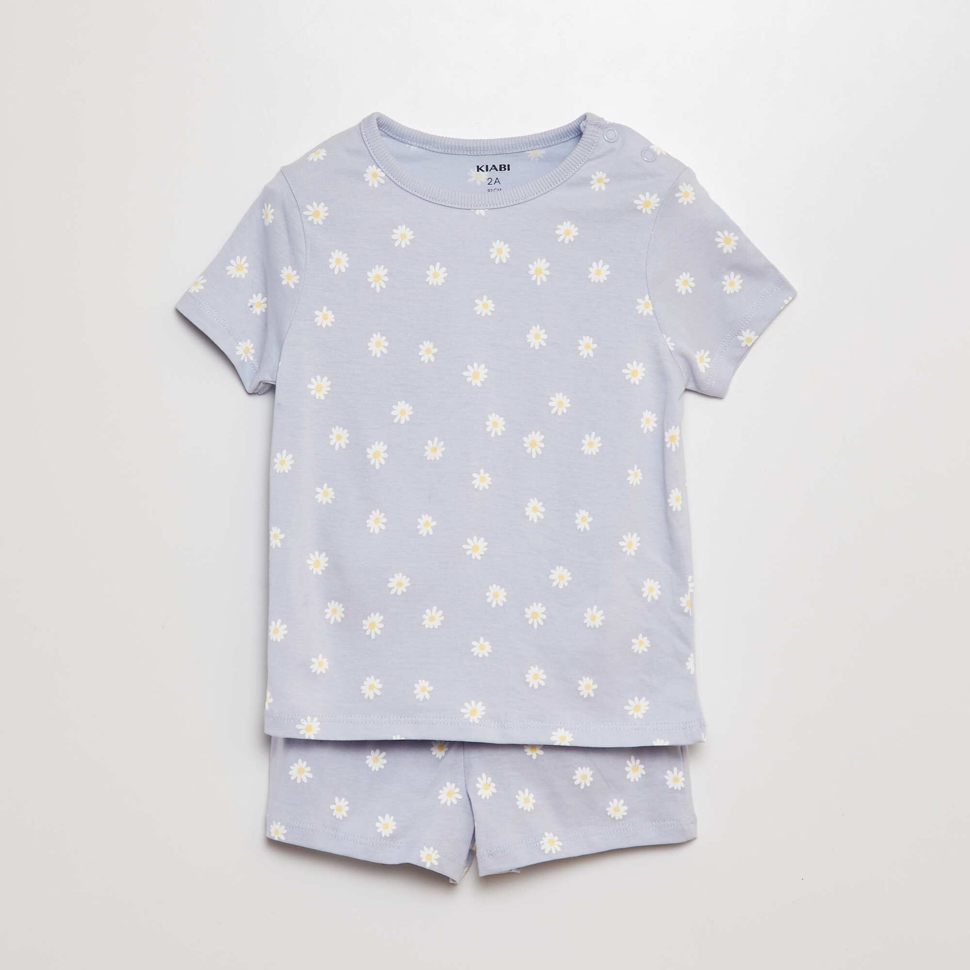 Pyjama court t-shirt + short - 2 pièces BLEU