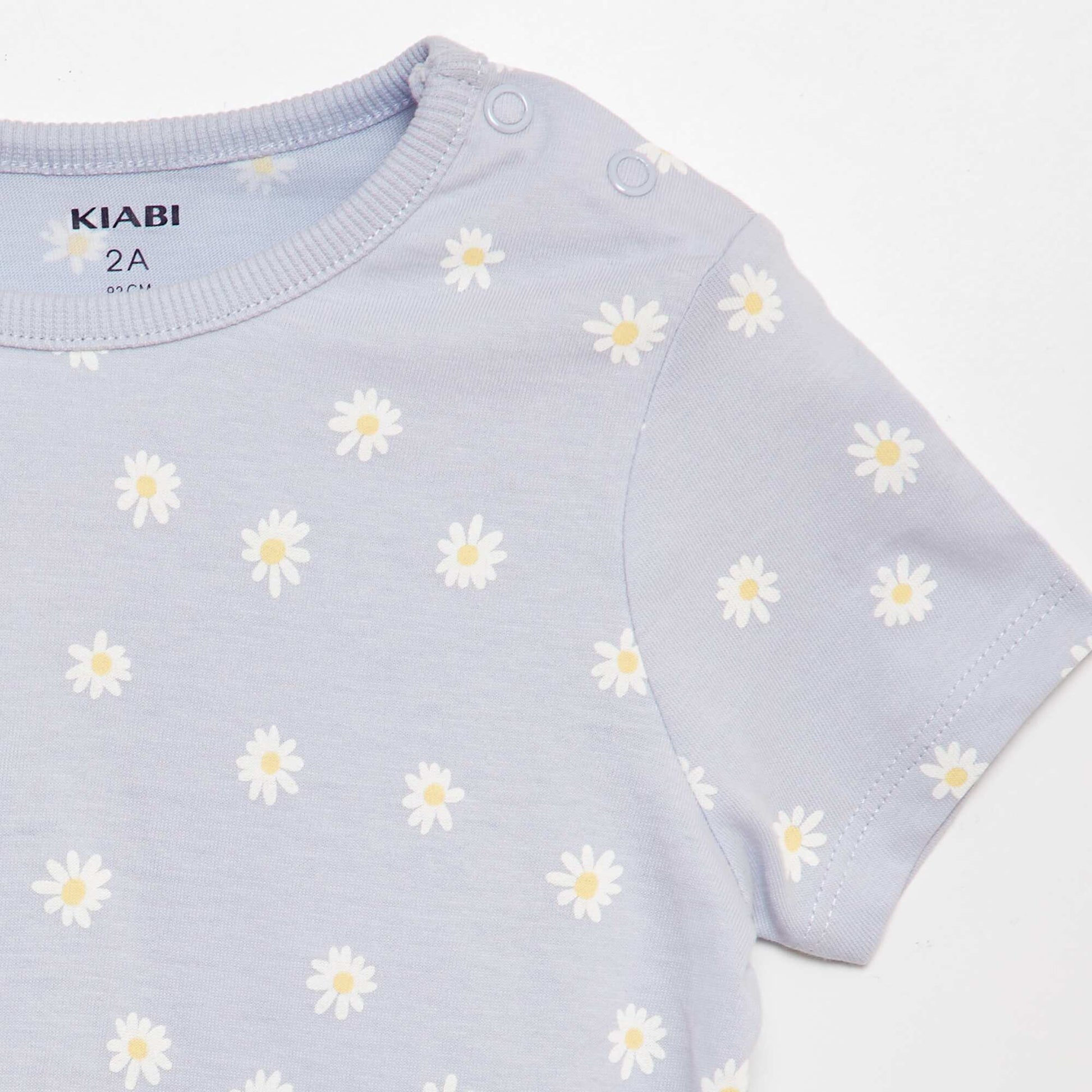 Pyjama court t-shirt + short - 2 pièces BLEU