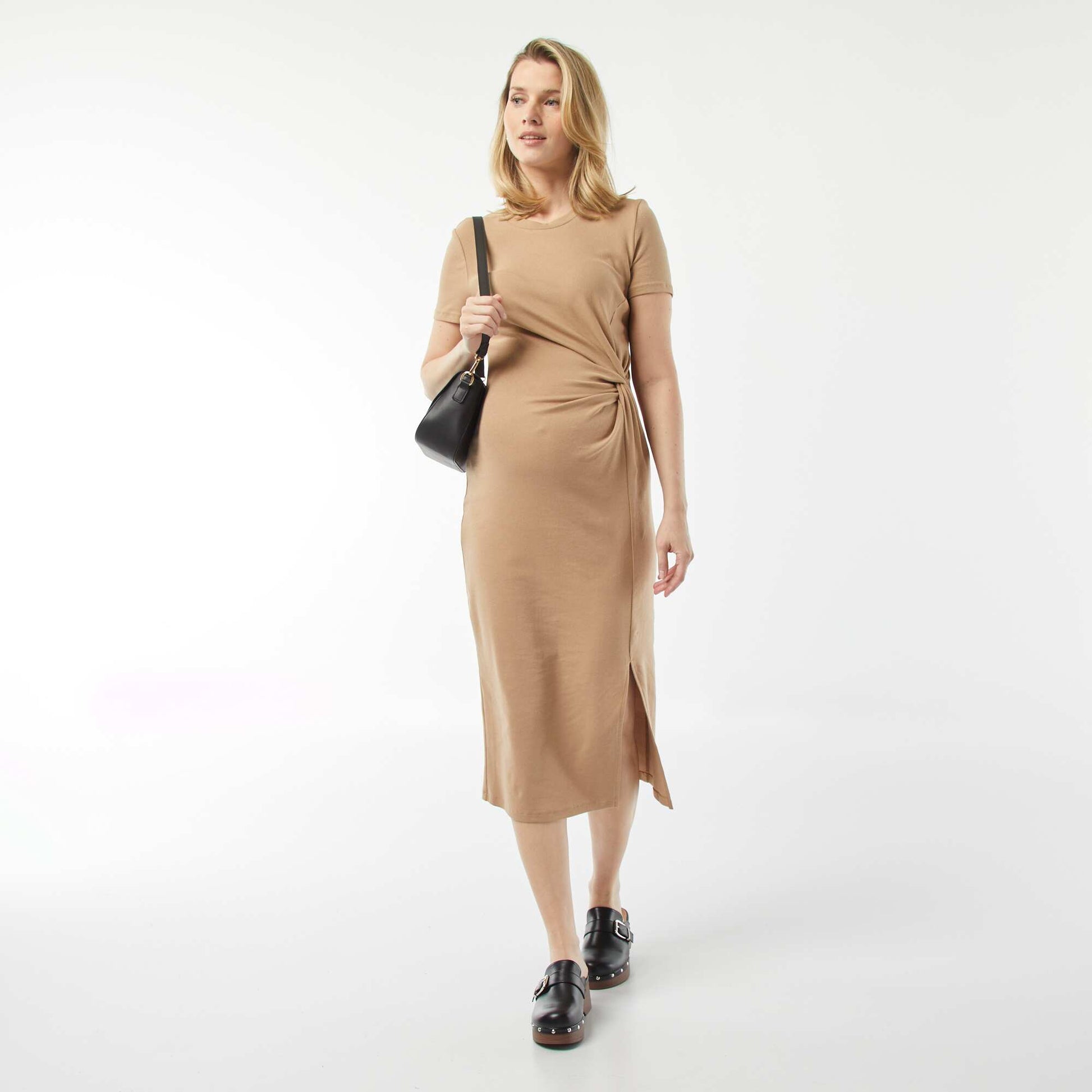 Robe midi grossesse BEIGE