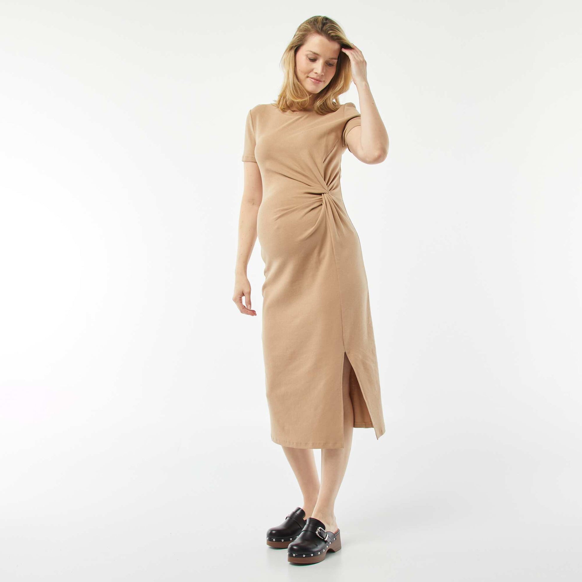 Robe midi grossesse BEIGE