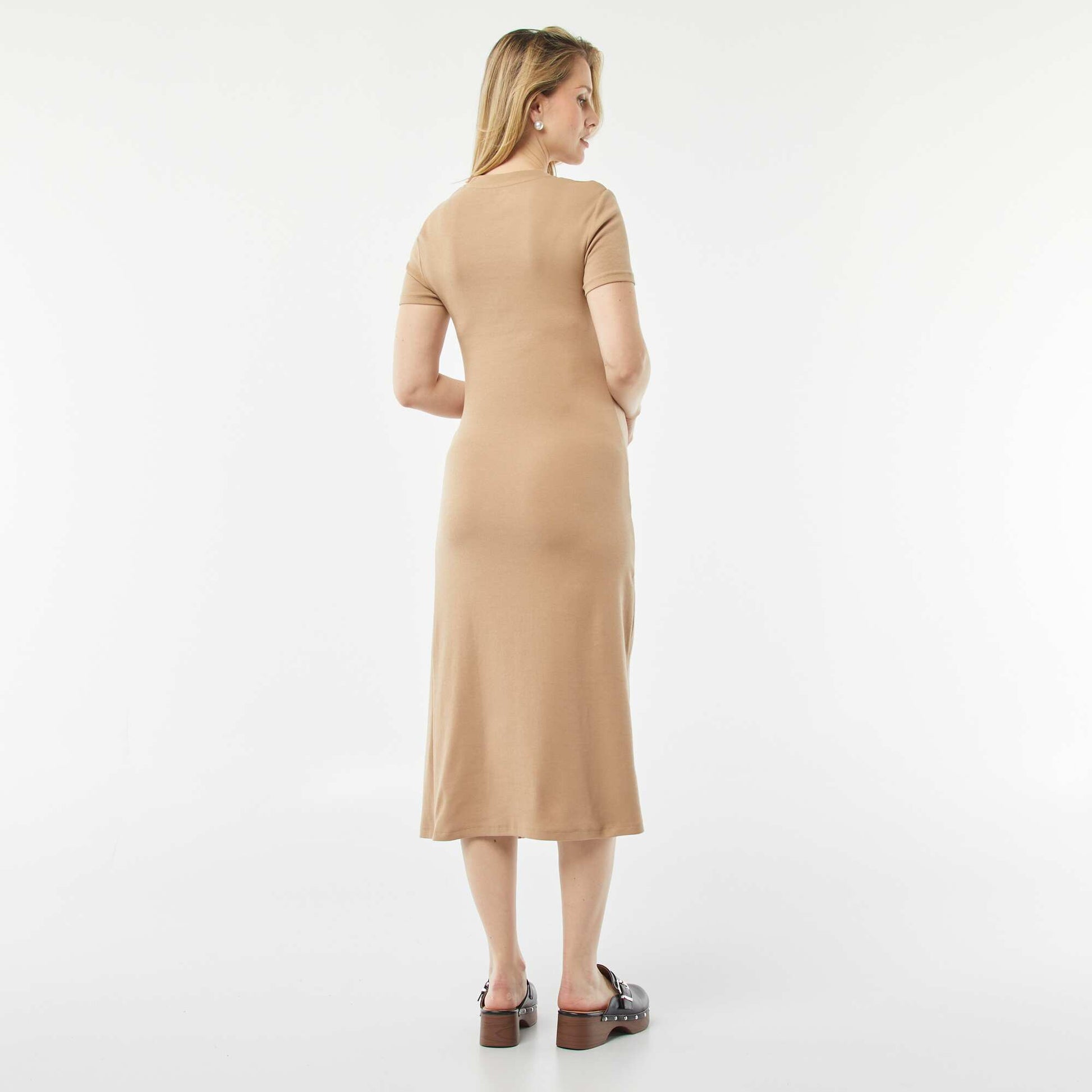 Robe midi grossesse BEIGE