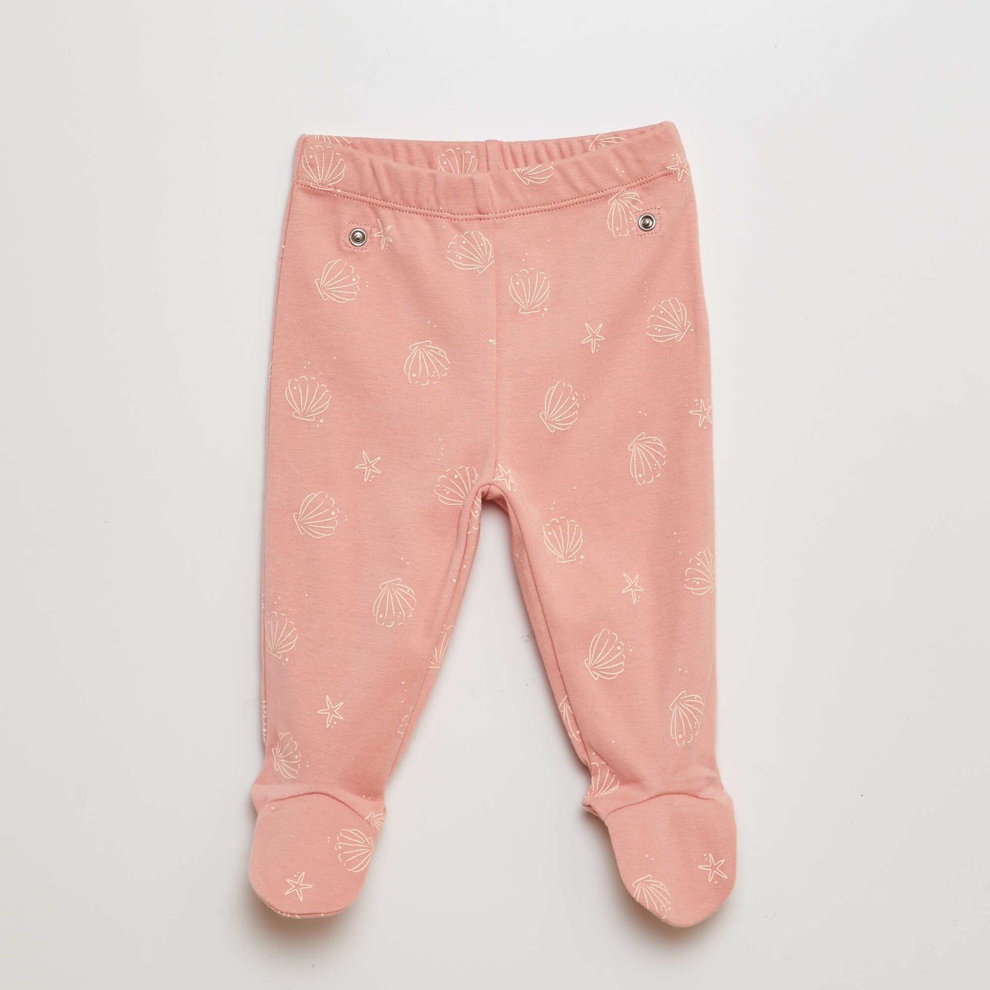 Ensemble pyjama t-shirt + pantalon avec pieds - 2 pièces ROSE