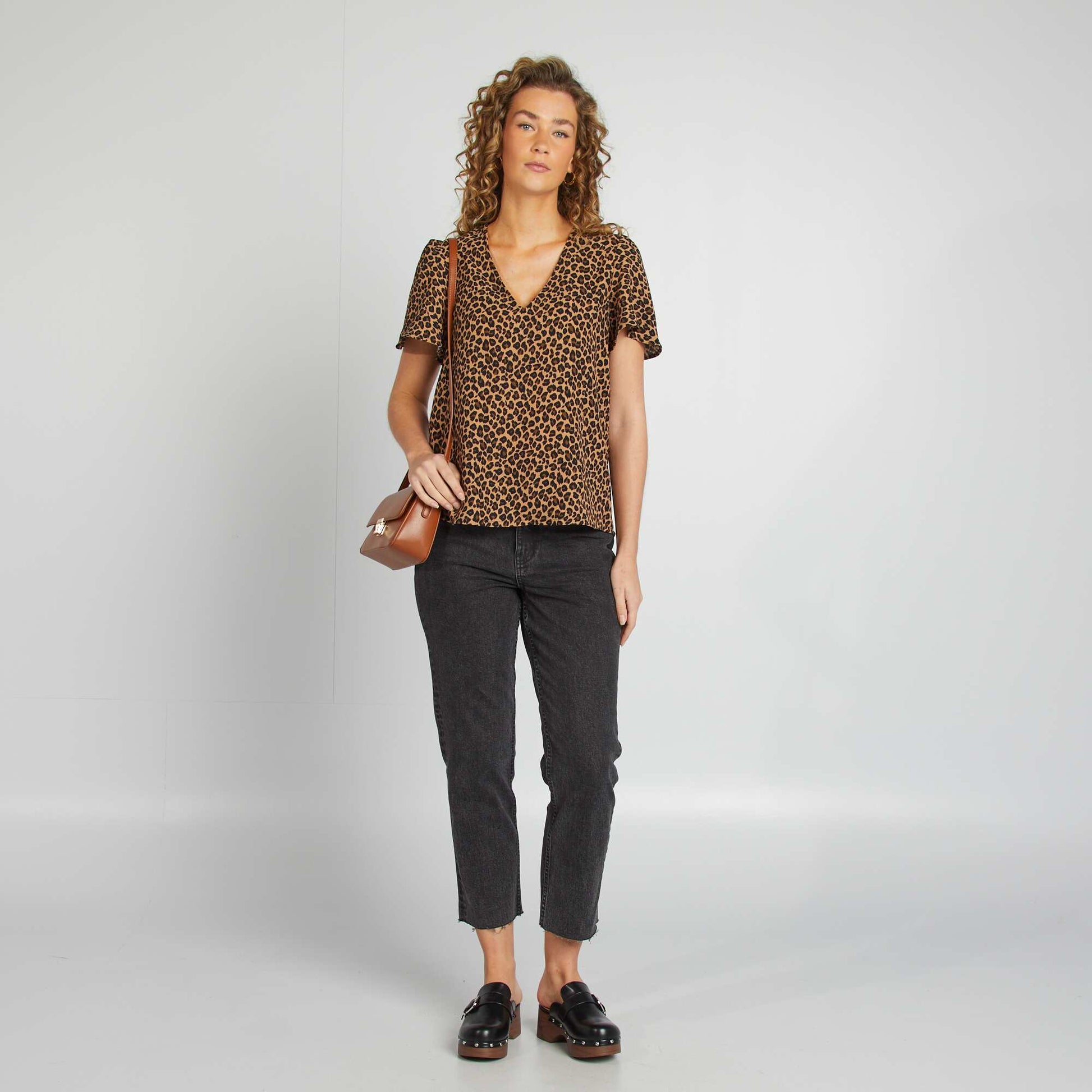 Blouse légère volante LéOPARD