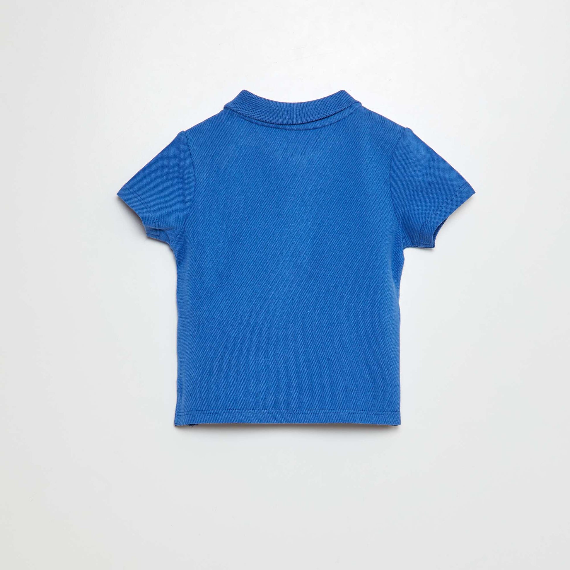 Polo en coton piqué BLEU