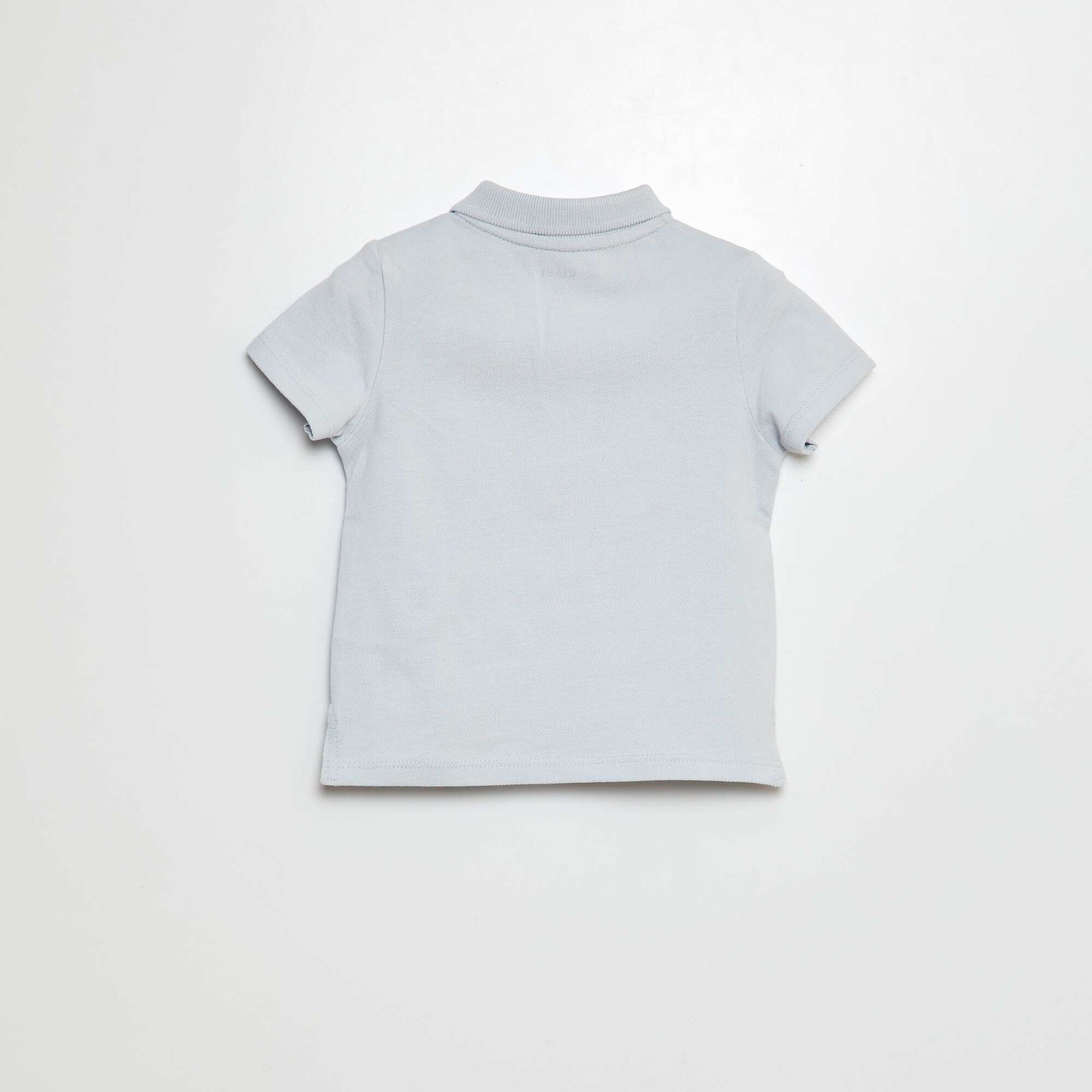 Polo en coton piqué BLEU