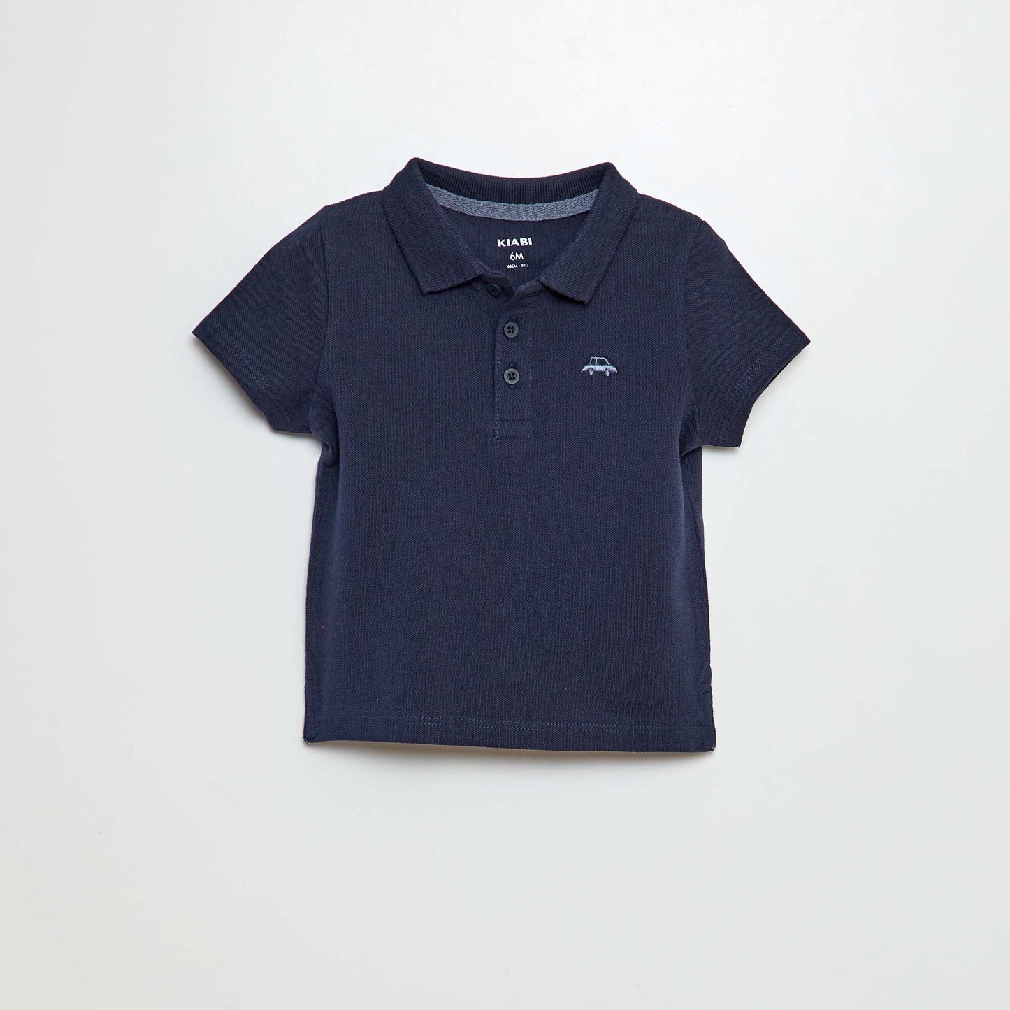 Polo en coton piqué BLEU