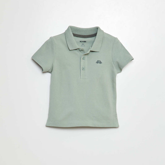 Polo en coton piqué VERT