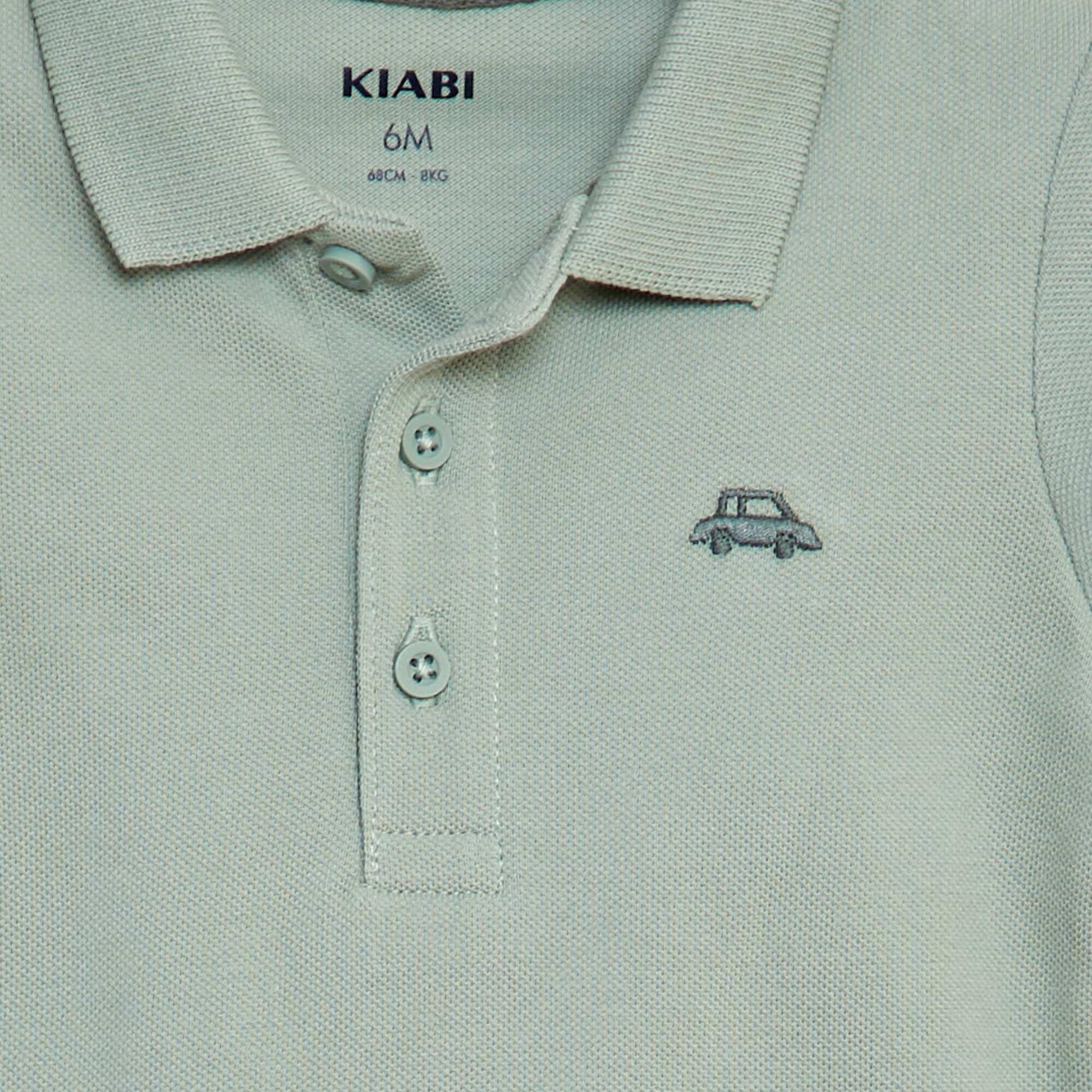 Polo en coton piqué VERT