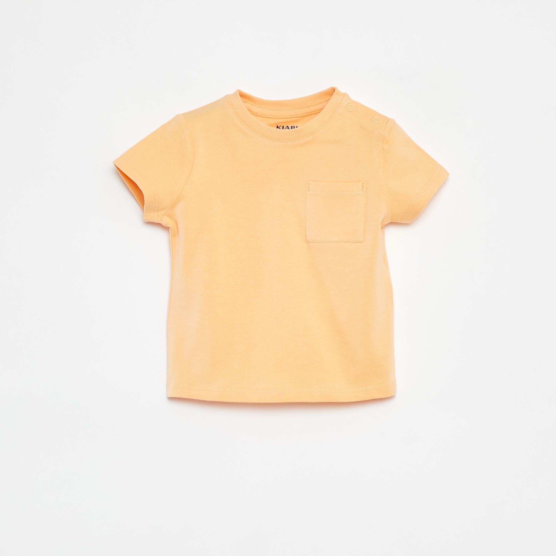 T-shirt à manches courtes uni ORANGE
