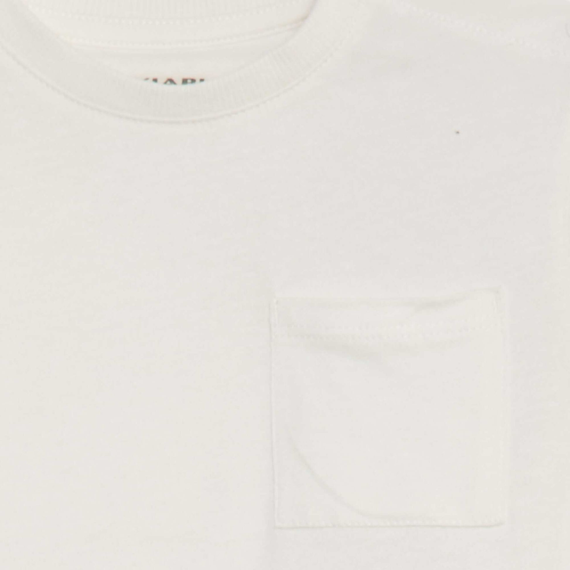 T-shirt à manches courtes uni BLANC