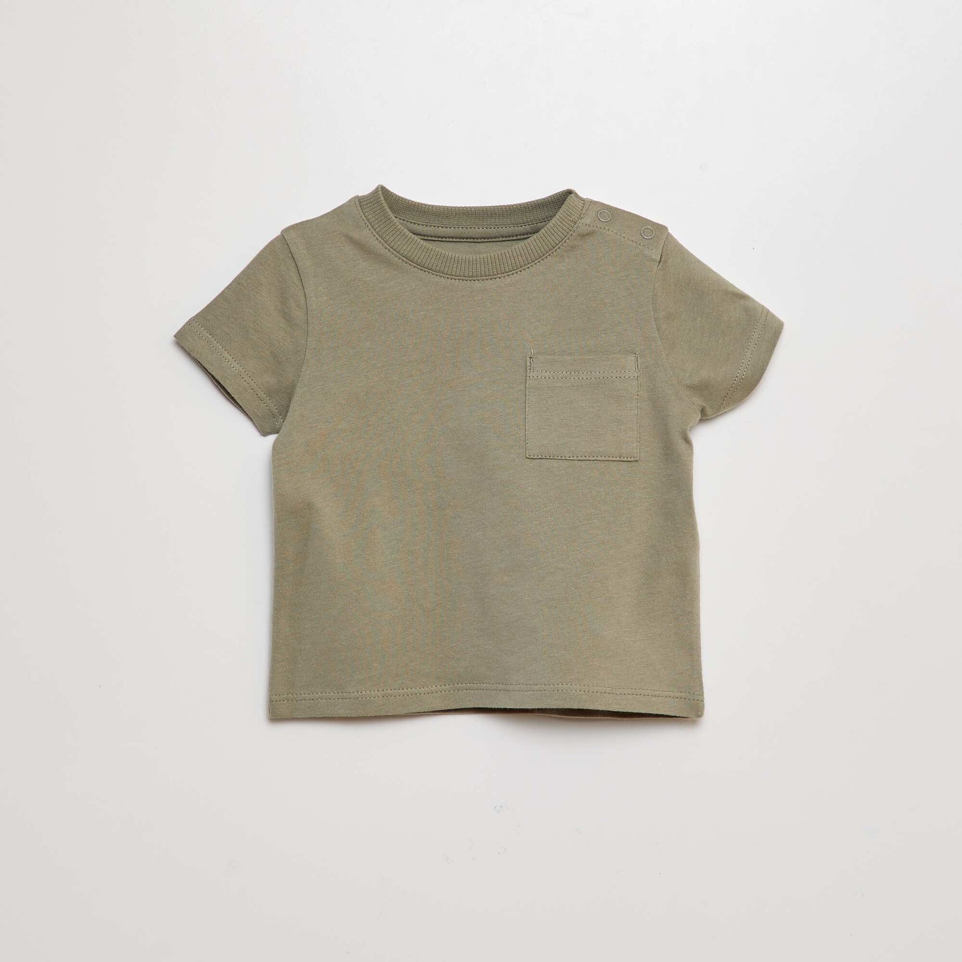 T-shirt à manches courtes uni VERT