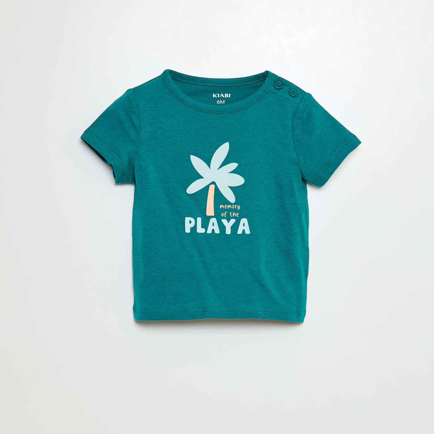 T-shirt manches courtes avec imprimé VERT