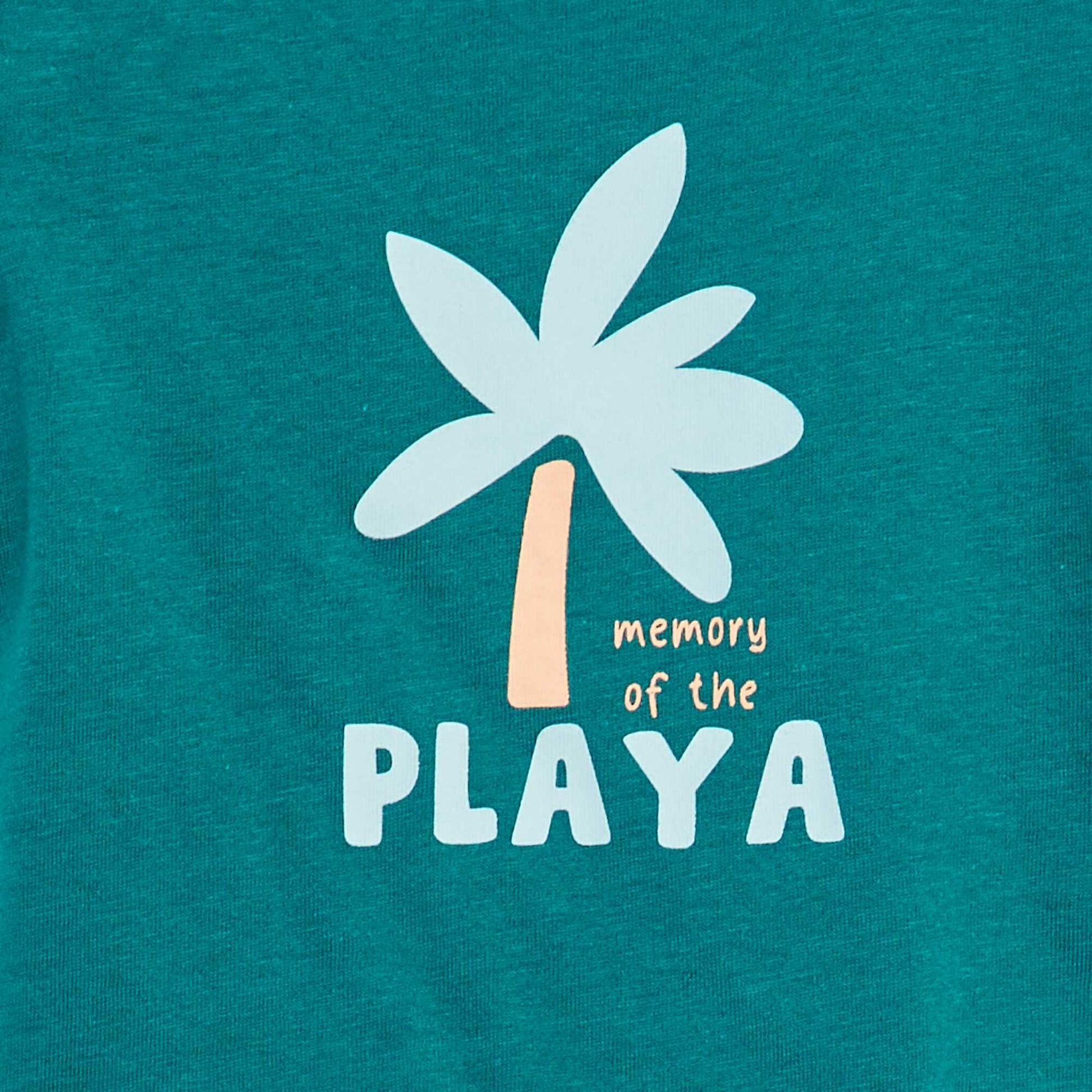 T-shirt manches courtes avec imprimé VERT