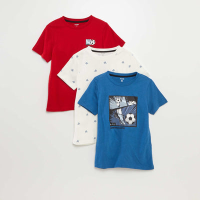 Lot de 3 t-shirts à manches courtes BLEU
