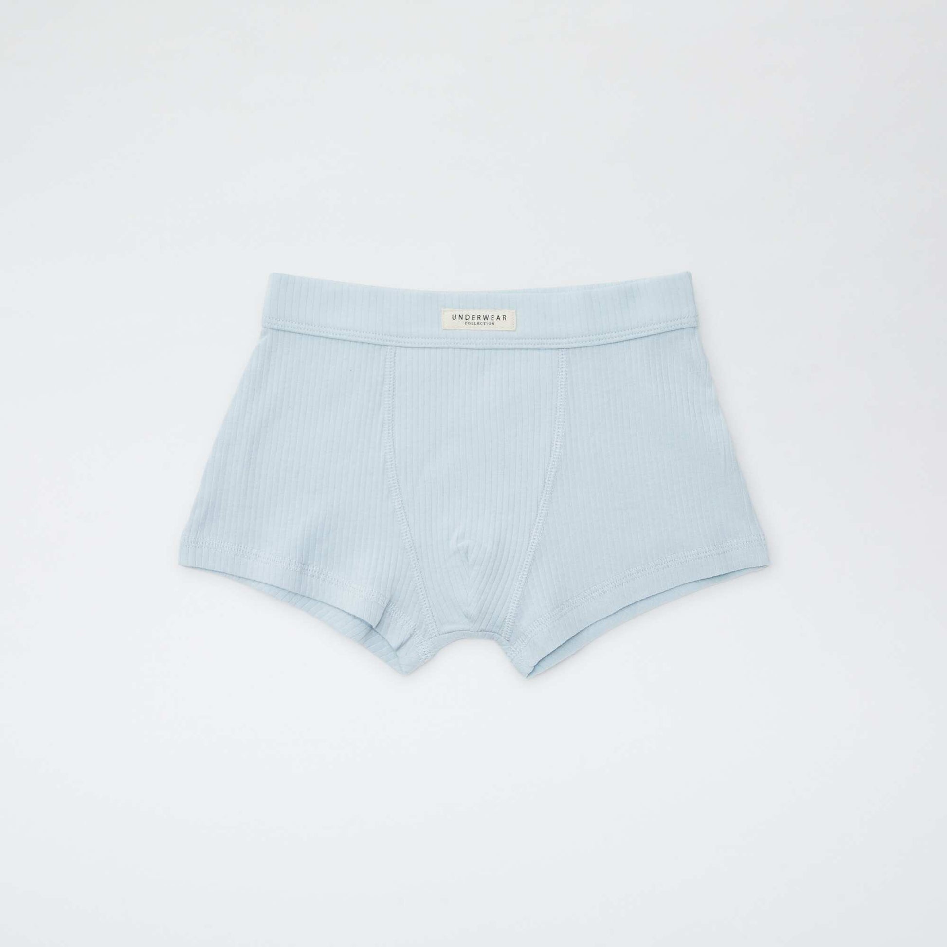 Lot de 3 boxers en maille côtelée BLEU