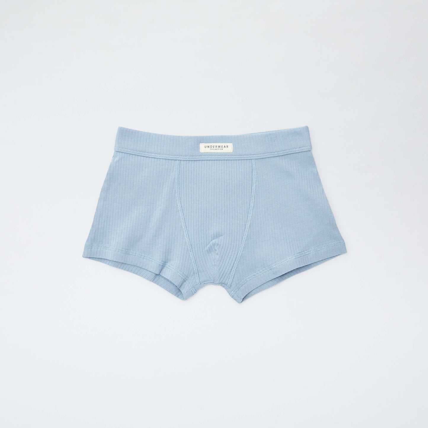 Lot de 3 boxers en maille côtelée BLEU