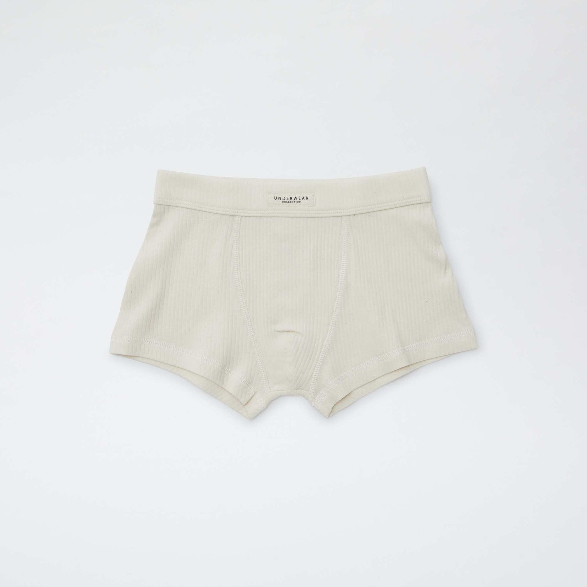 Lot de 3 boxers en maille côtelée KAKI