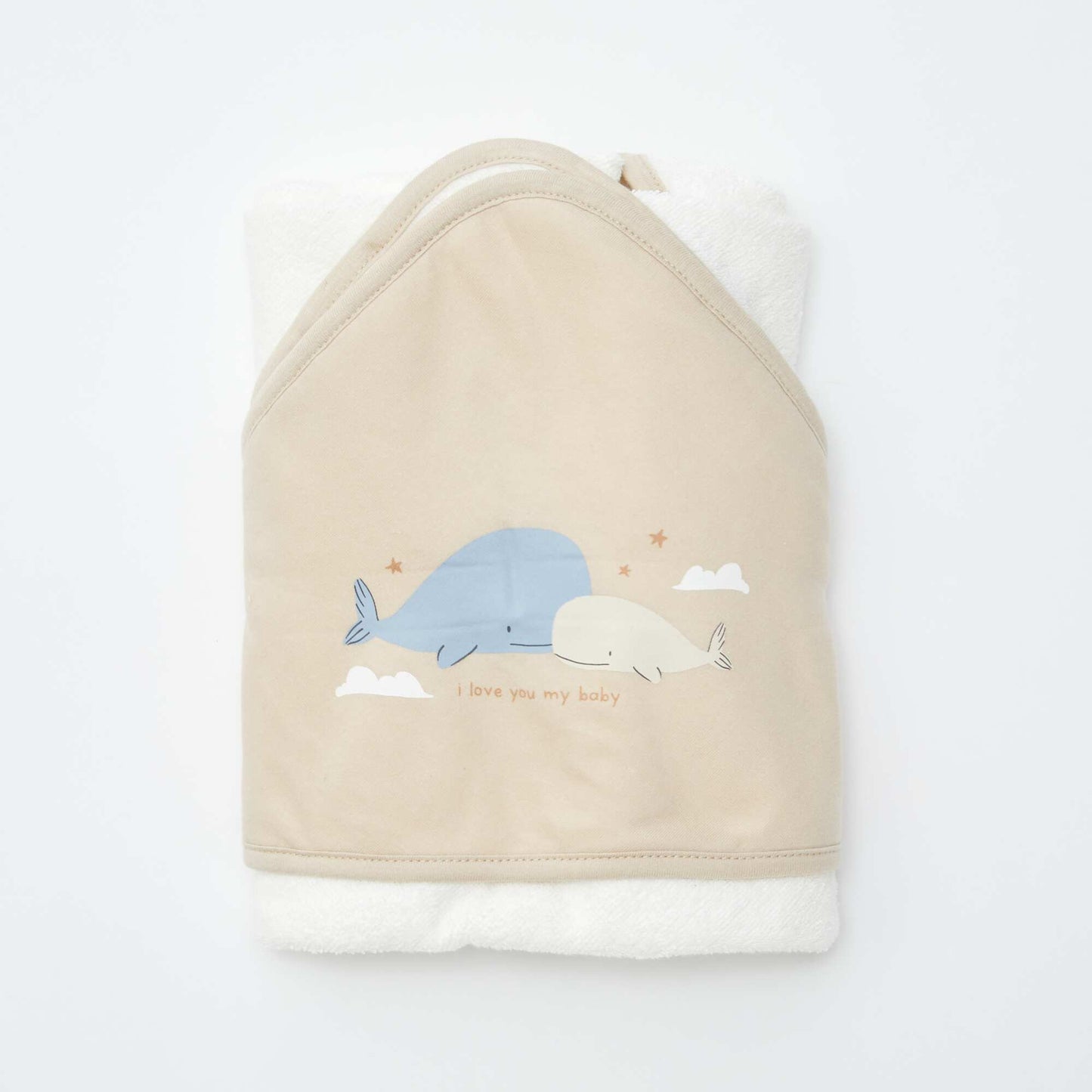 Cape de bain baleine BEIGE