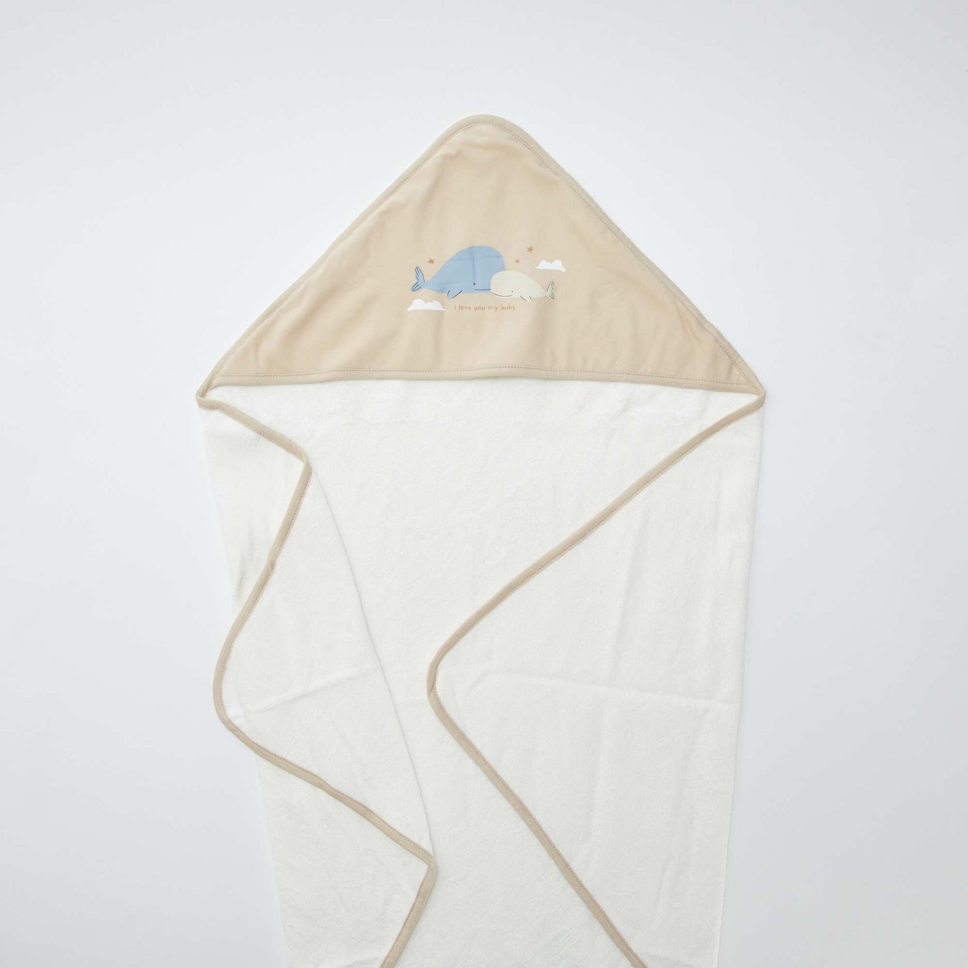 Cape de bain baleine BEIGE