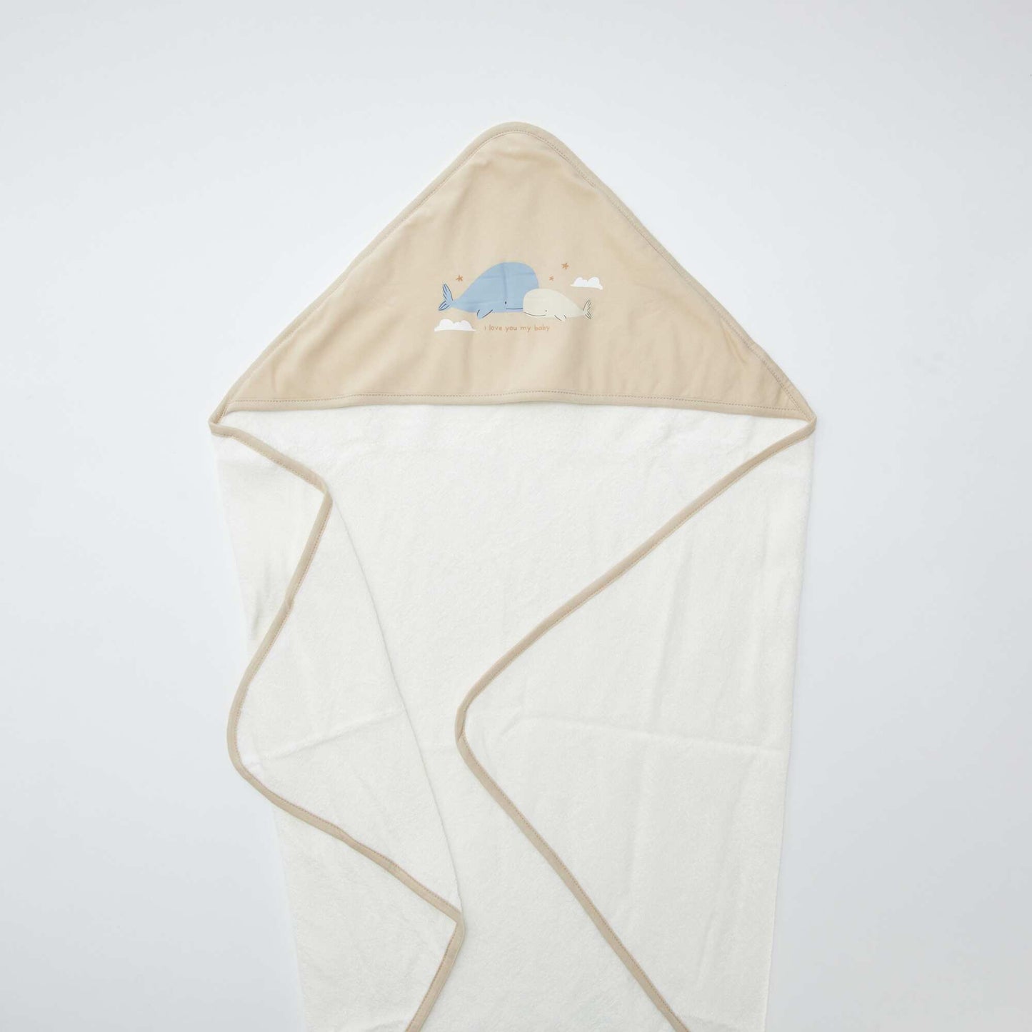 Cape de bain baleine BEIGE