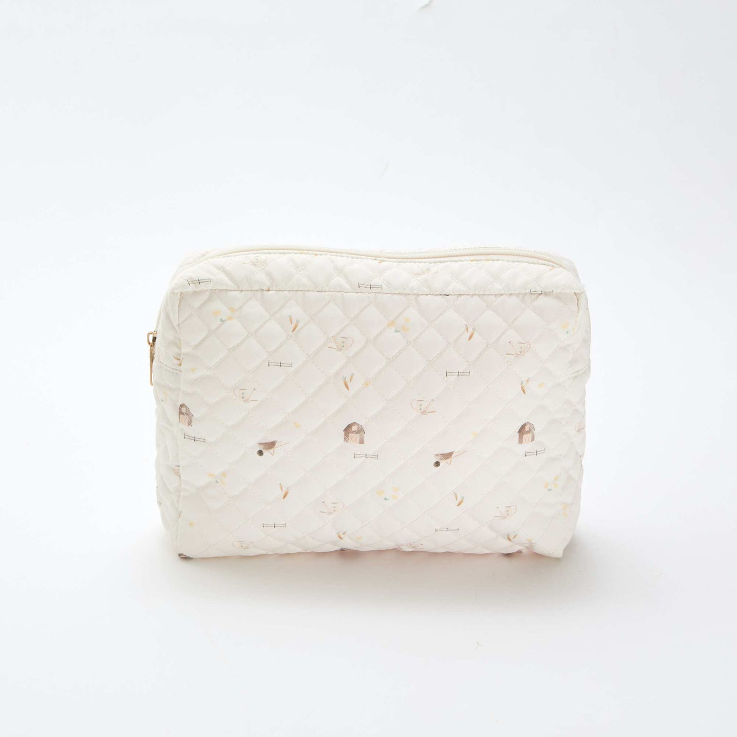Trousse de rangement matelassée BLANC
