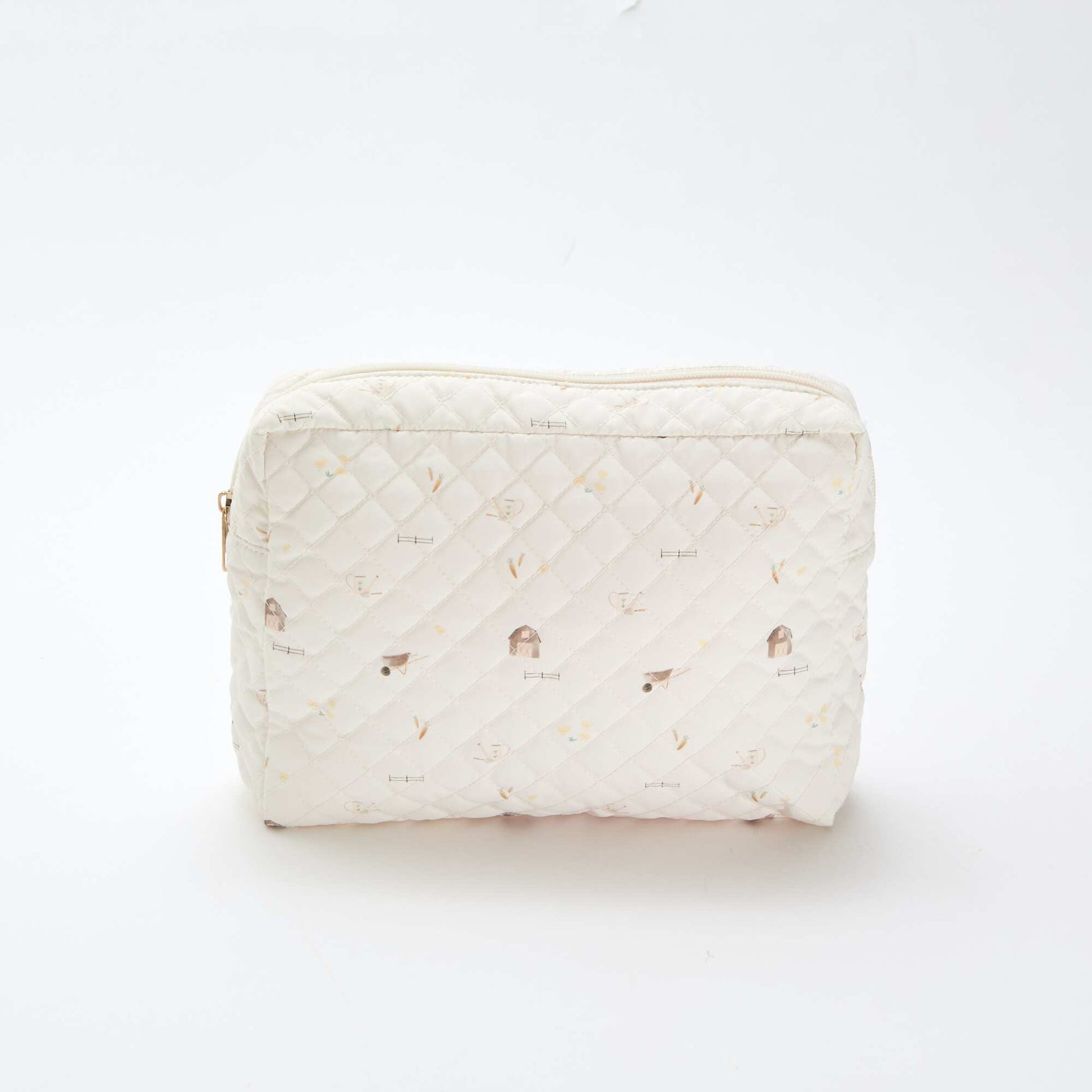 Trousse de rangement matelassée BLANC