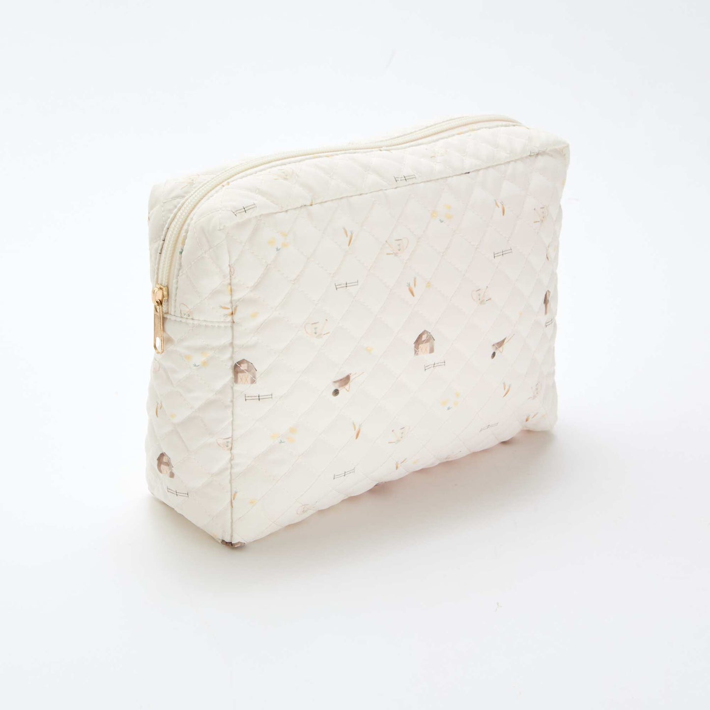 Trousse de rangement matelassée BLANC