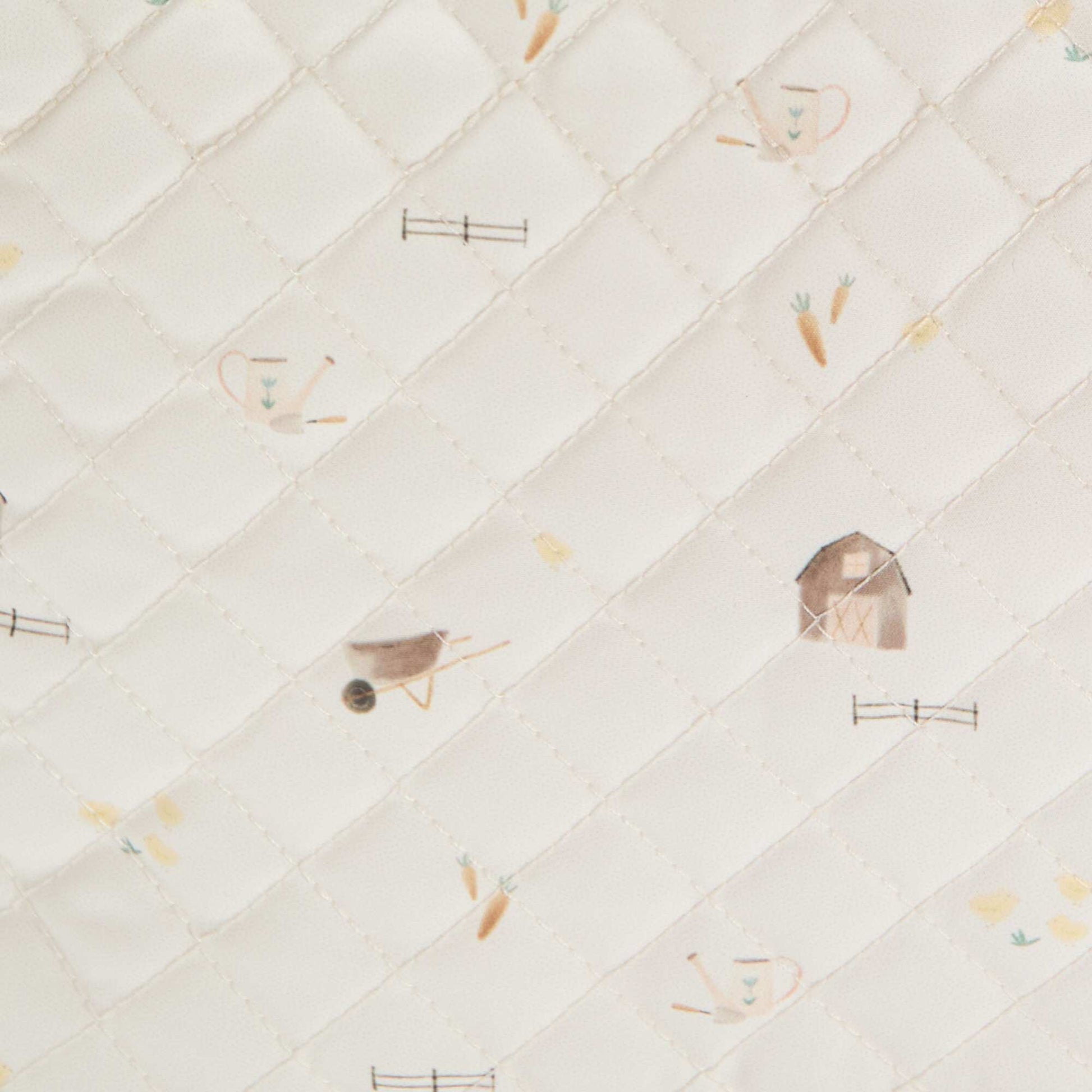 Trousse de rangement matelassée BLANC