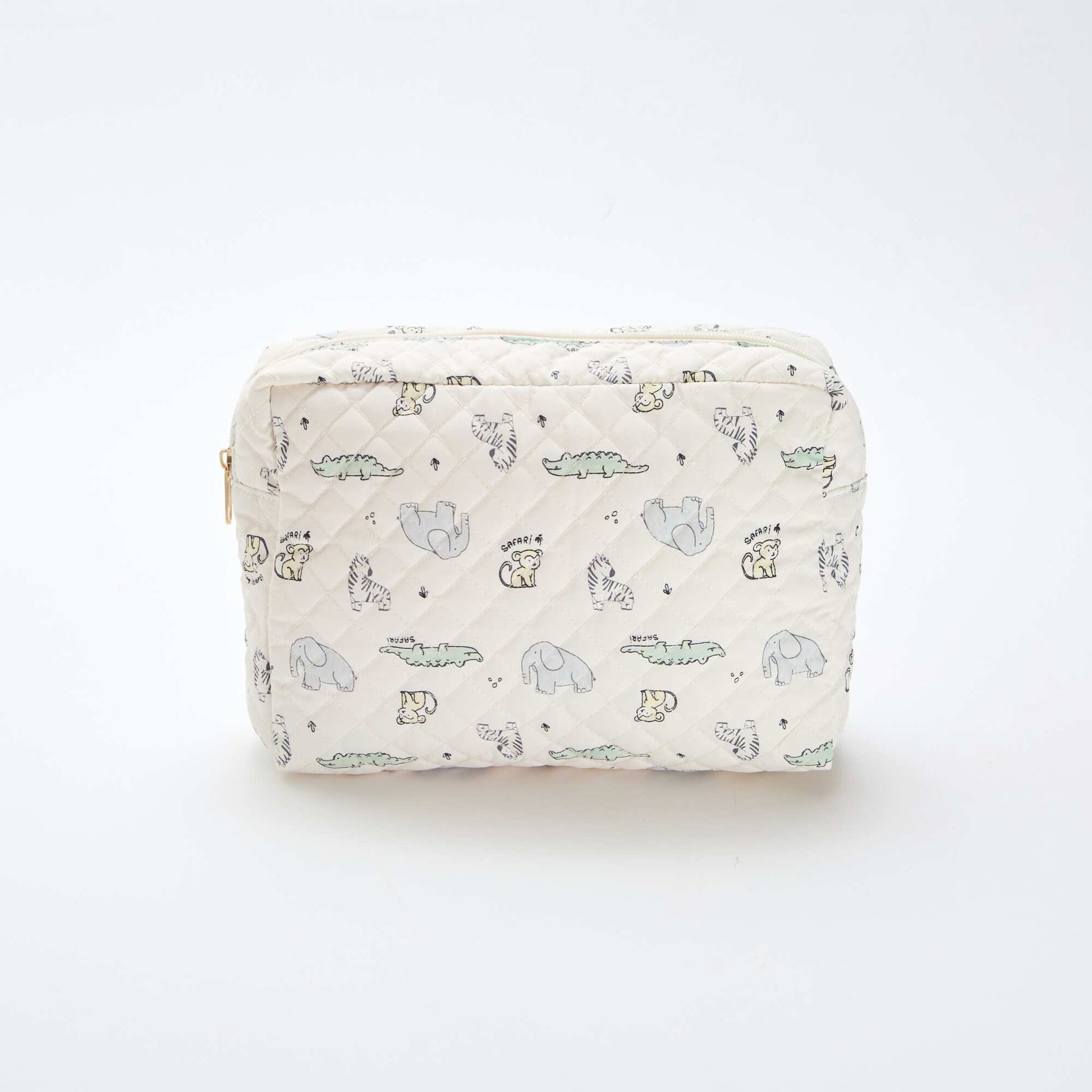 Trousse de rangement matelassée BLANC