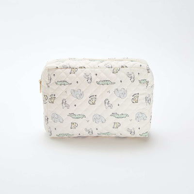 Trousse de rangement matelassée BLANC