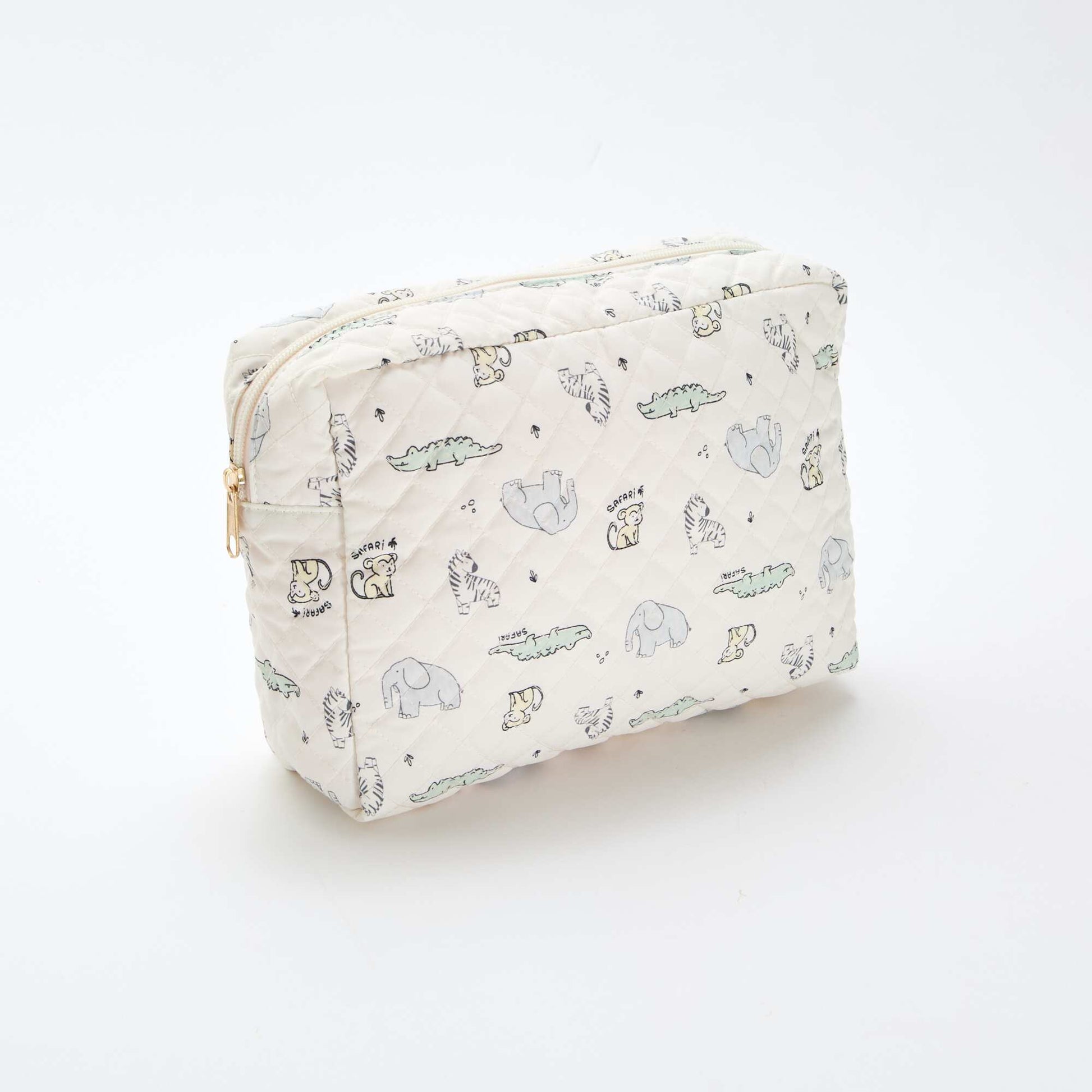 Trousse de rangement matelassée BLANC