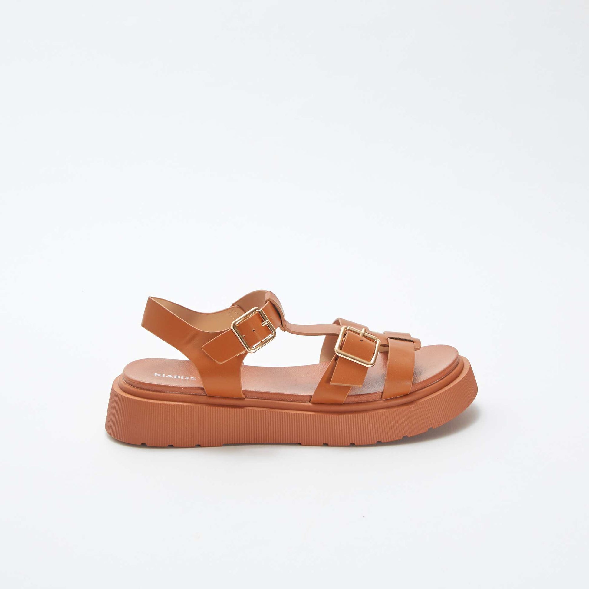 Sandales en simili MARRON