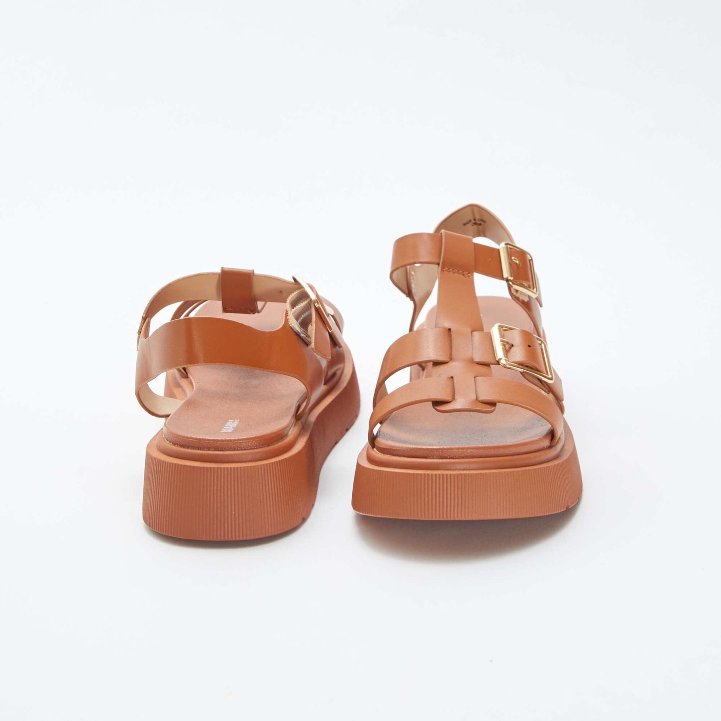 Sandales en simili MARRON