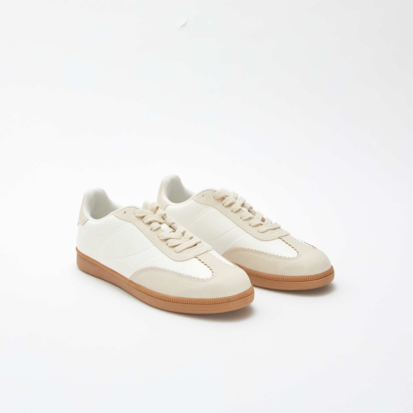 Baskets basses à lacets BLANC