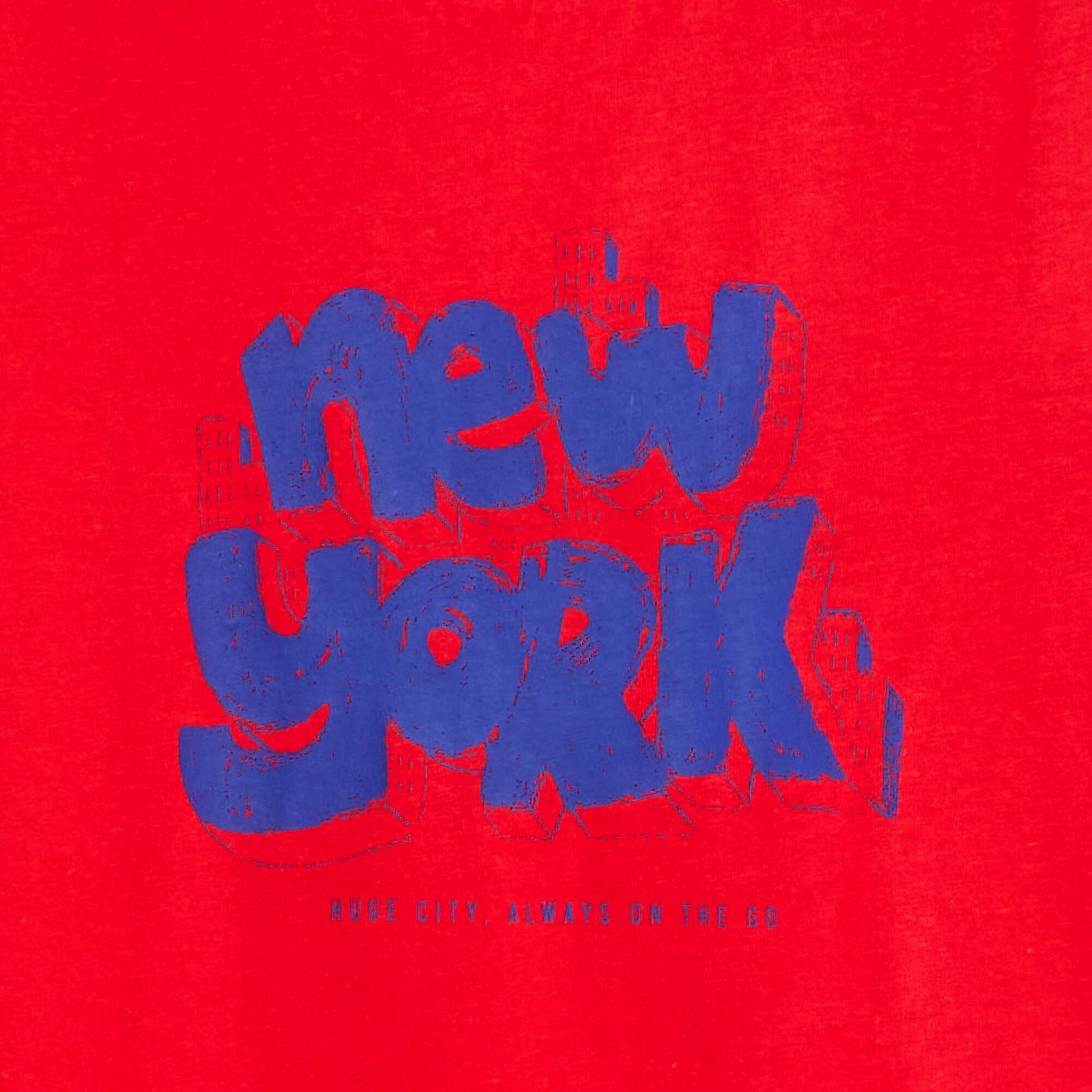 T-shirt manches courtes avec imprimé ROUGE