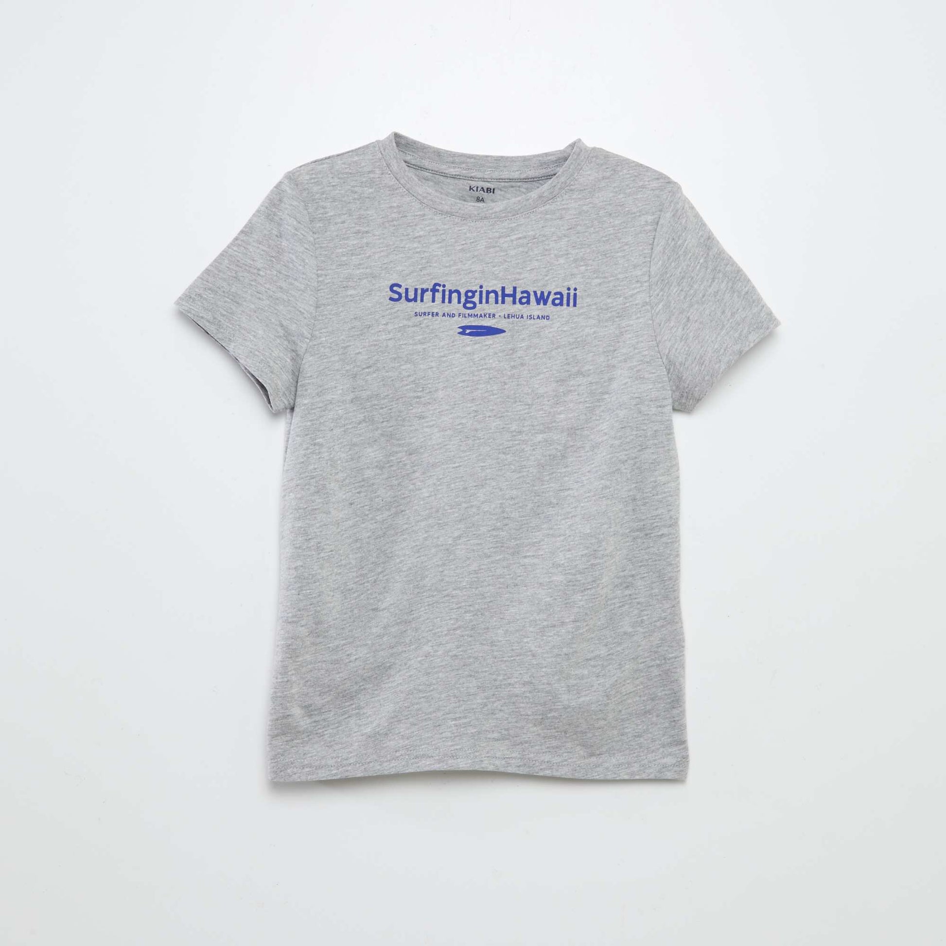 T-shirt manches courtes avec imprimé GRIS