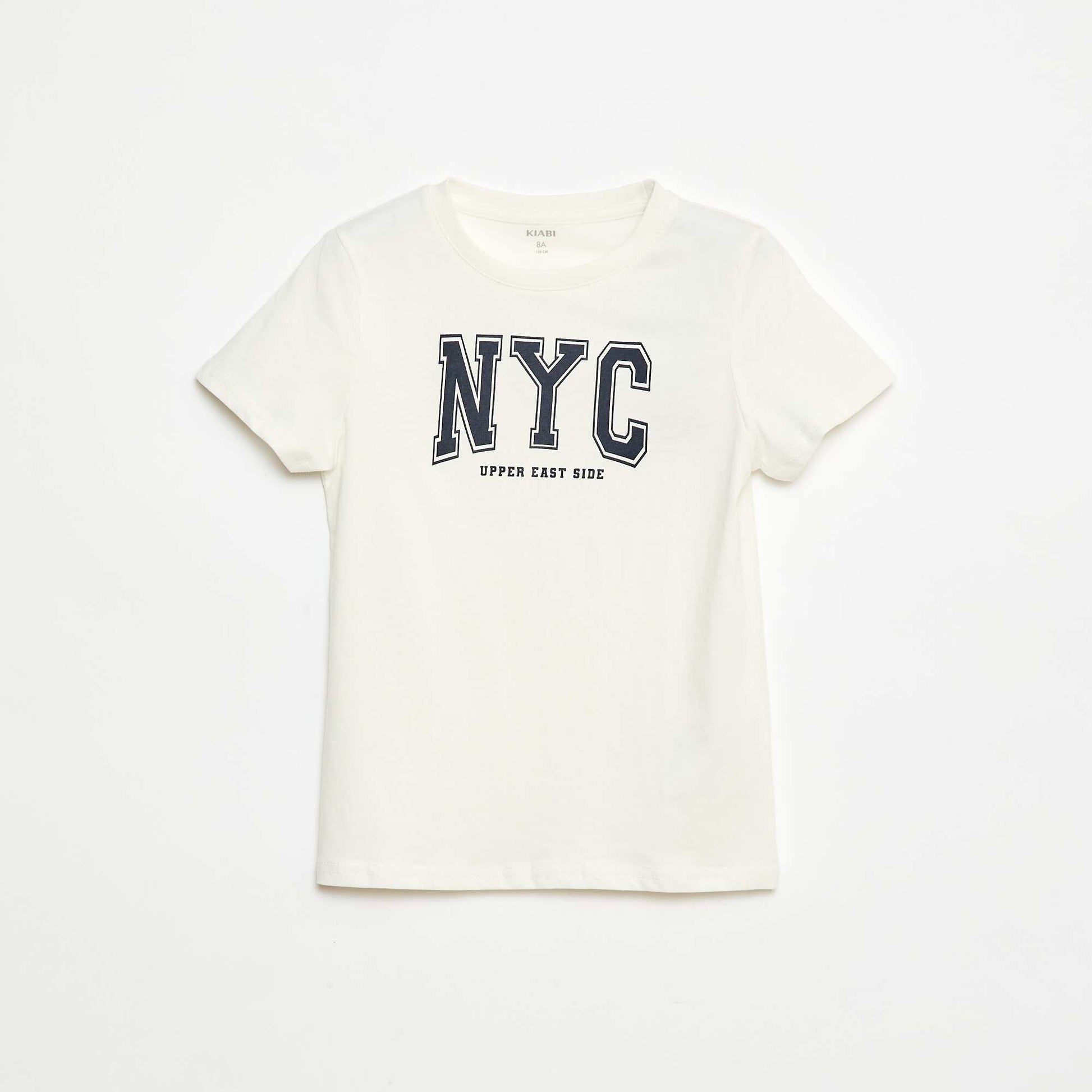 T-shirt manches courtes avec imprimé BLANC