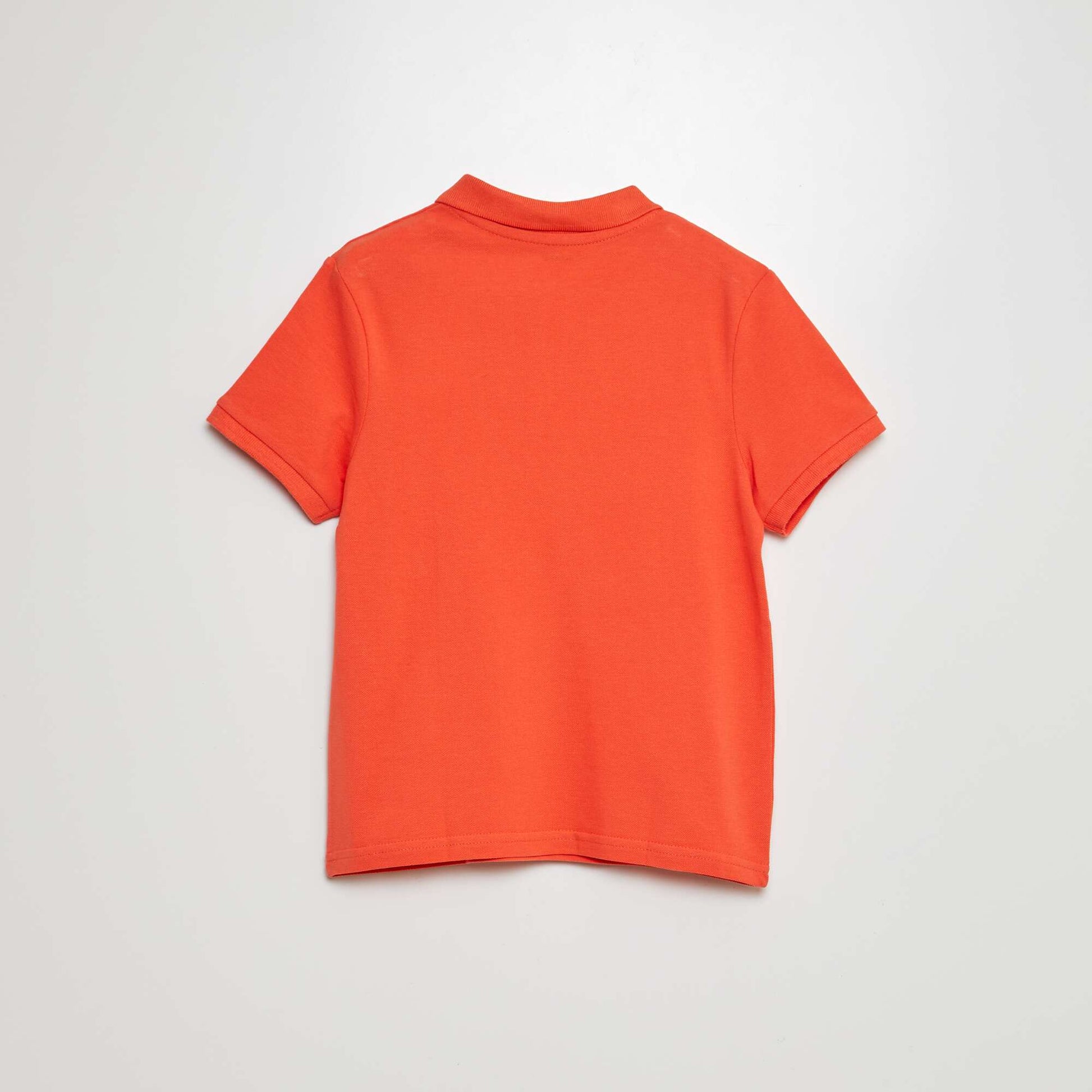 Polo uni en maille piquée CORAIL