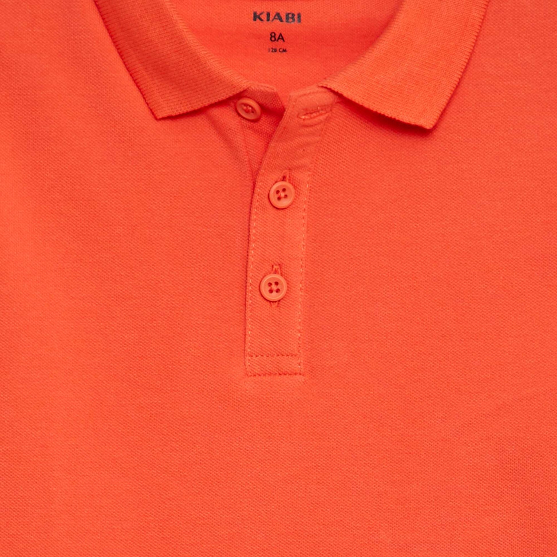 Polo uni en maille piquée CORAIL