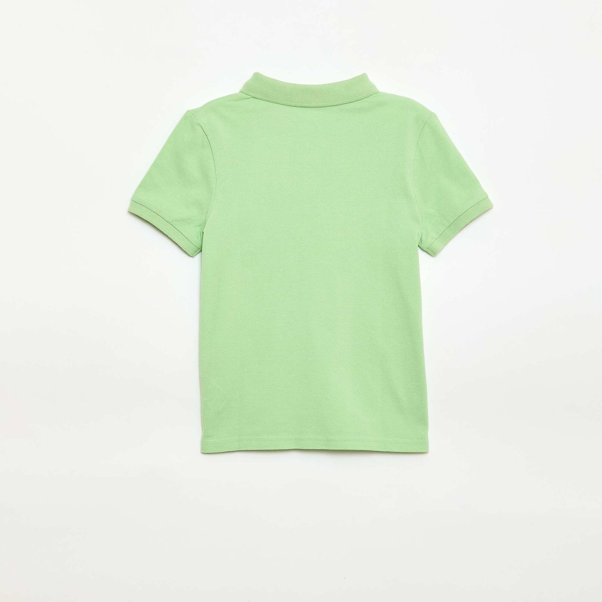 Polo uni en maille piquée VERT