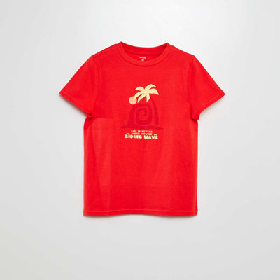 T-shirt imprimé fantaisie ORANGE