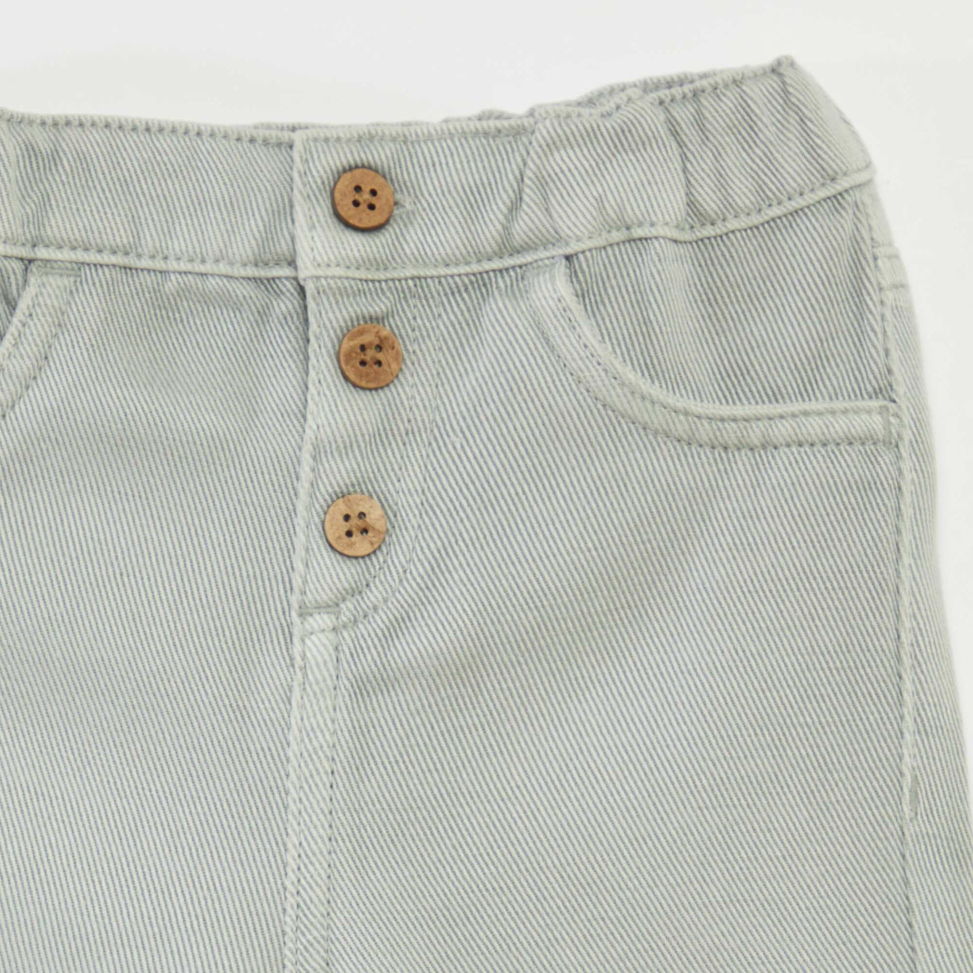 Pantalon coupe fit taille 3/4 BLEU