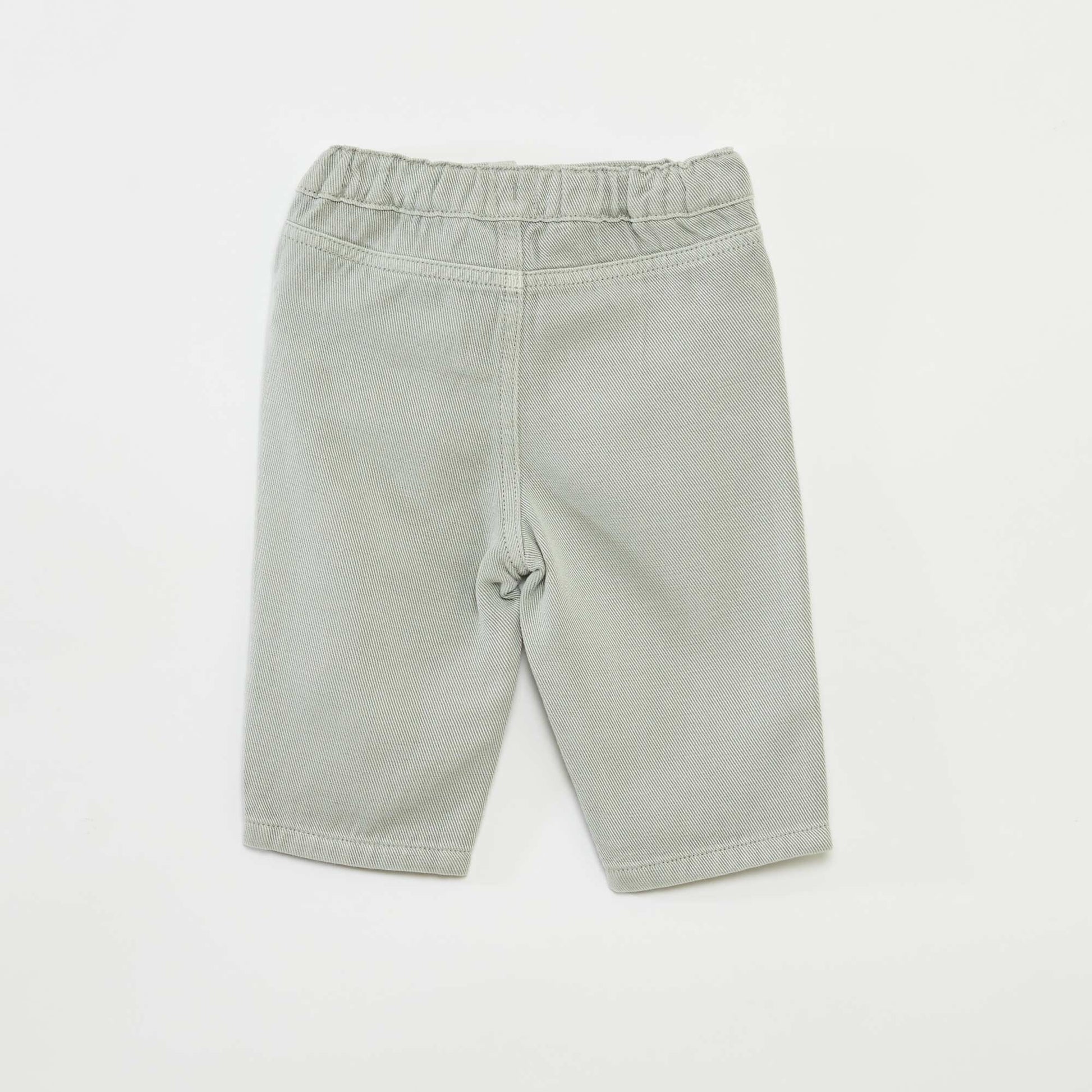 Pantalon coupe fit taille 3/4 BLEU