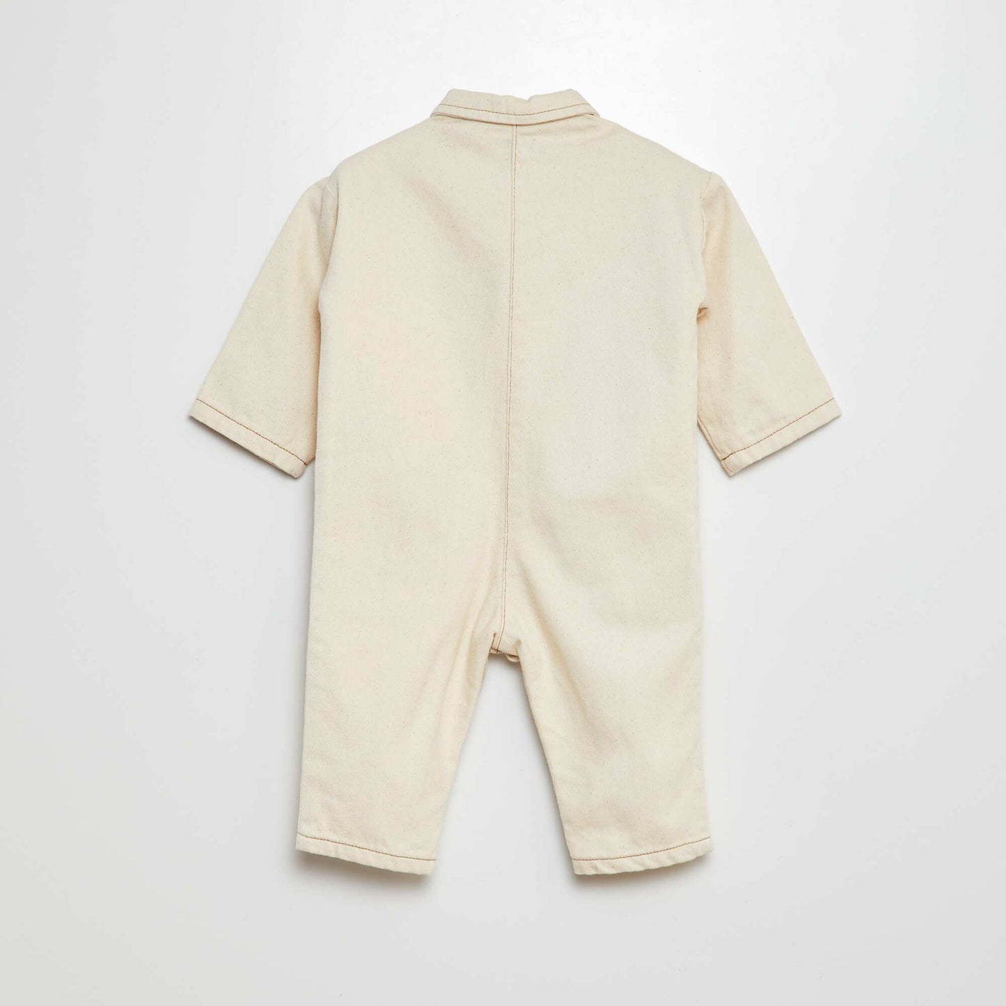 Combinaison longue avec larges poches BLANC