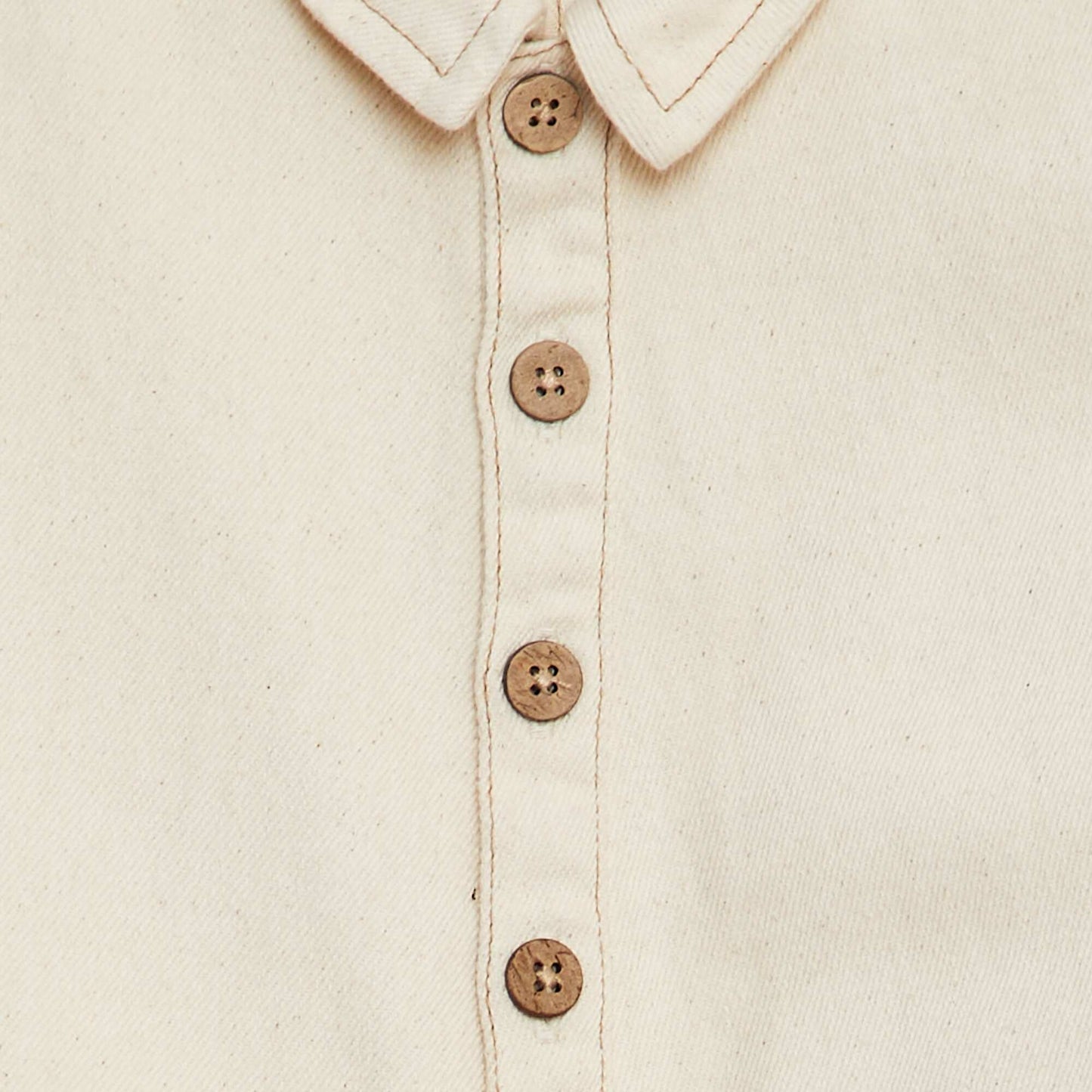 Combinaison longue avec larges poches BLANC