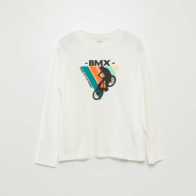 Tee-shirt imprimé BLANC