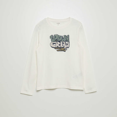 Tee-shirt imprimé BLANC