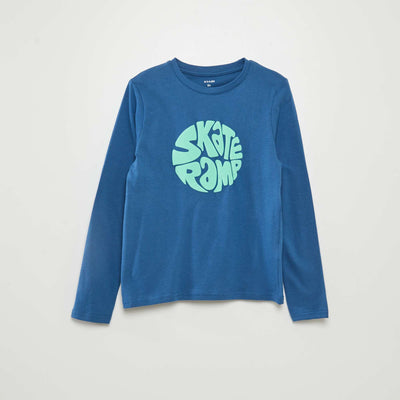 Tee-shirt imprimé BLEU